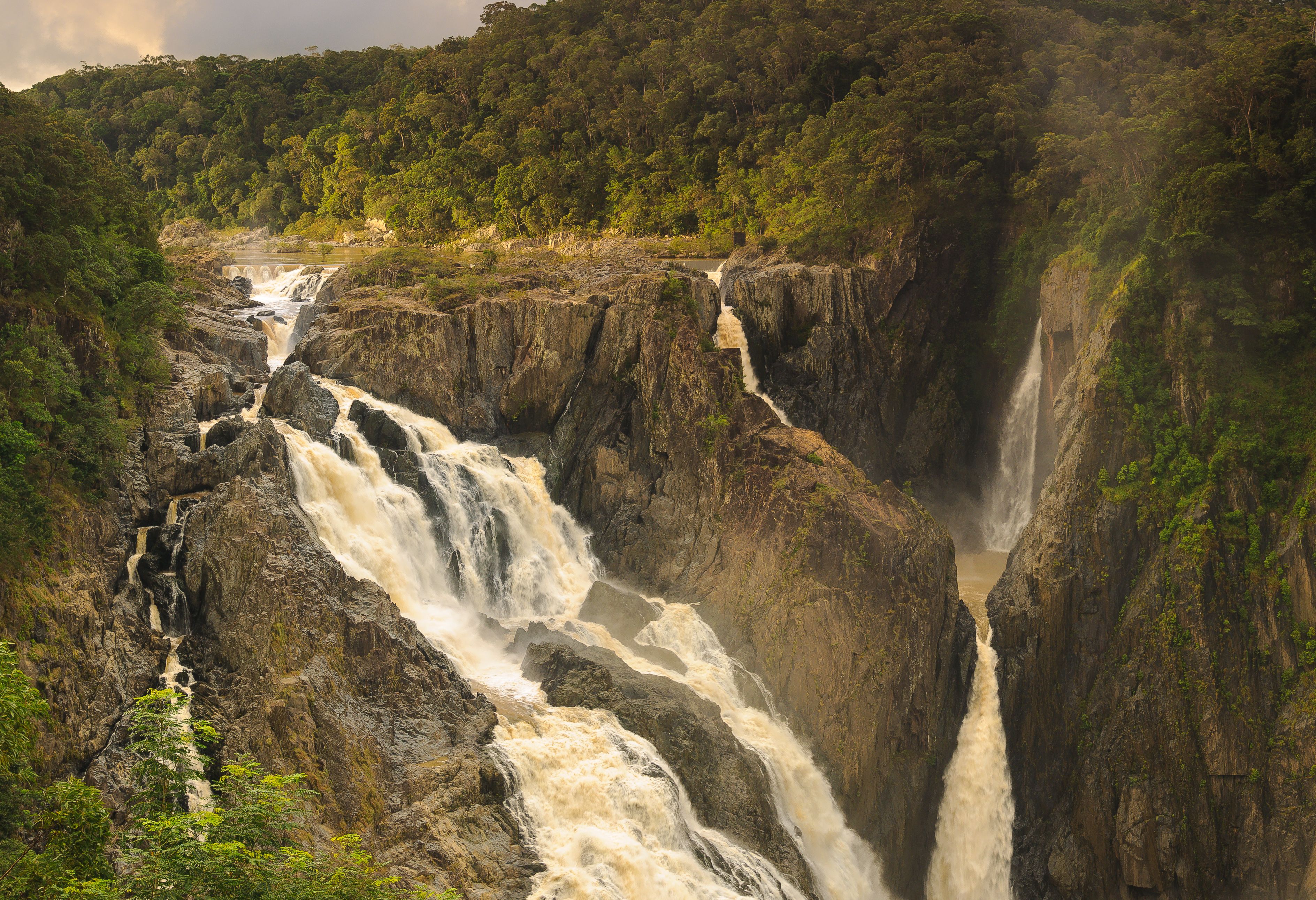 Uitzicht op de Barron Falls in Queensland in Australie
