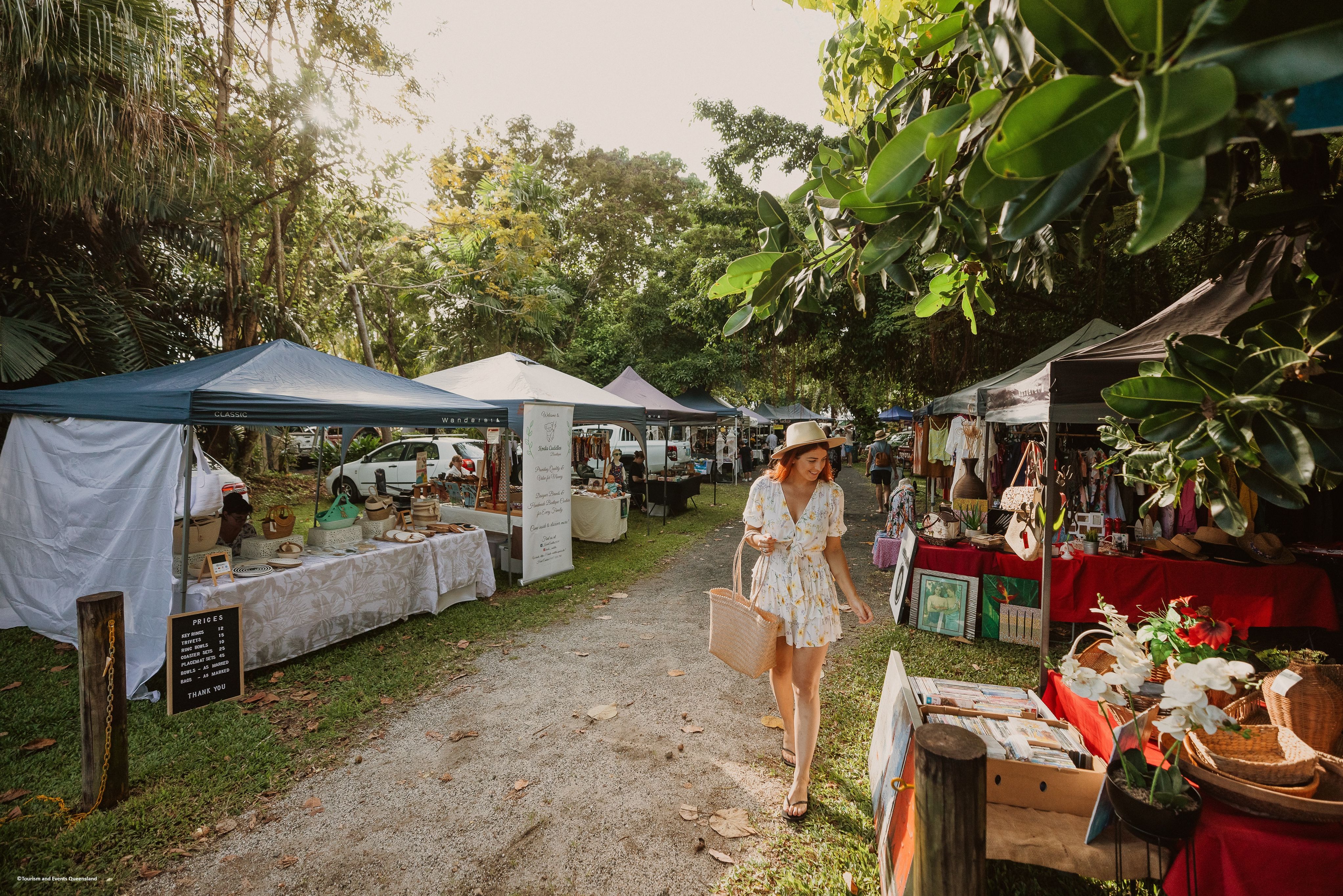 Markt in Mission Beach in Australie