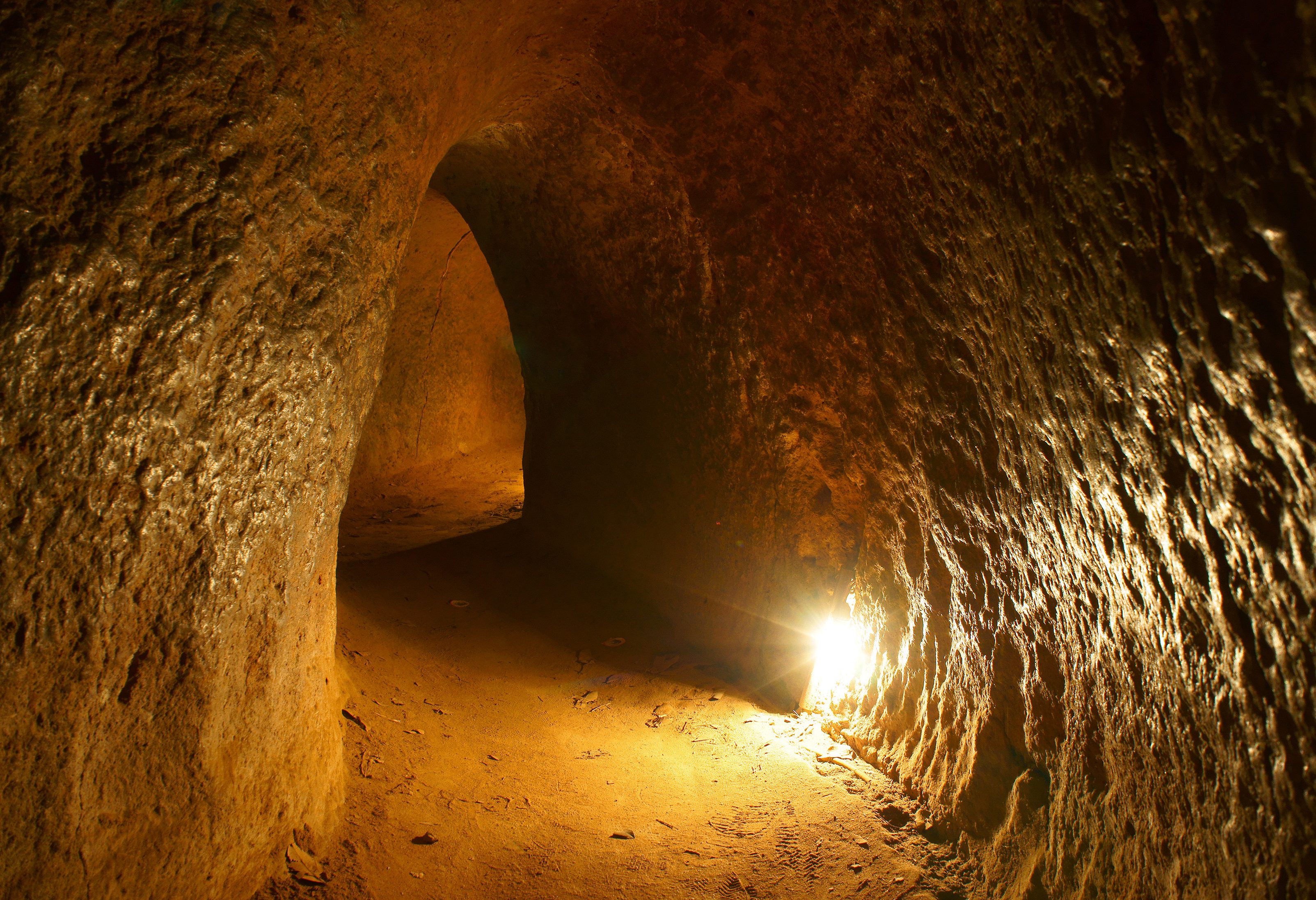Cu Chi tunnels in Vietnam