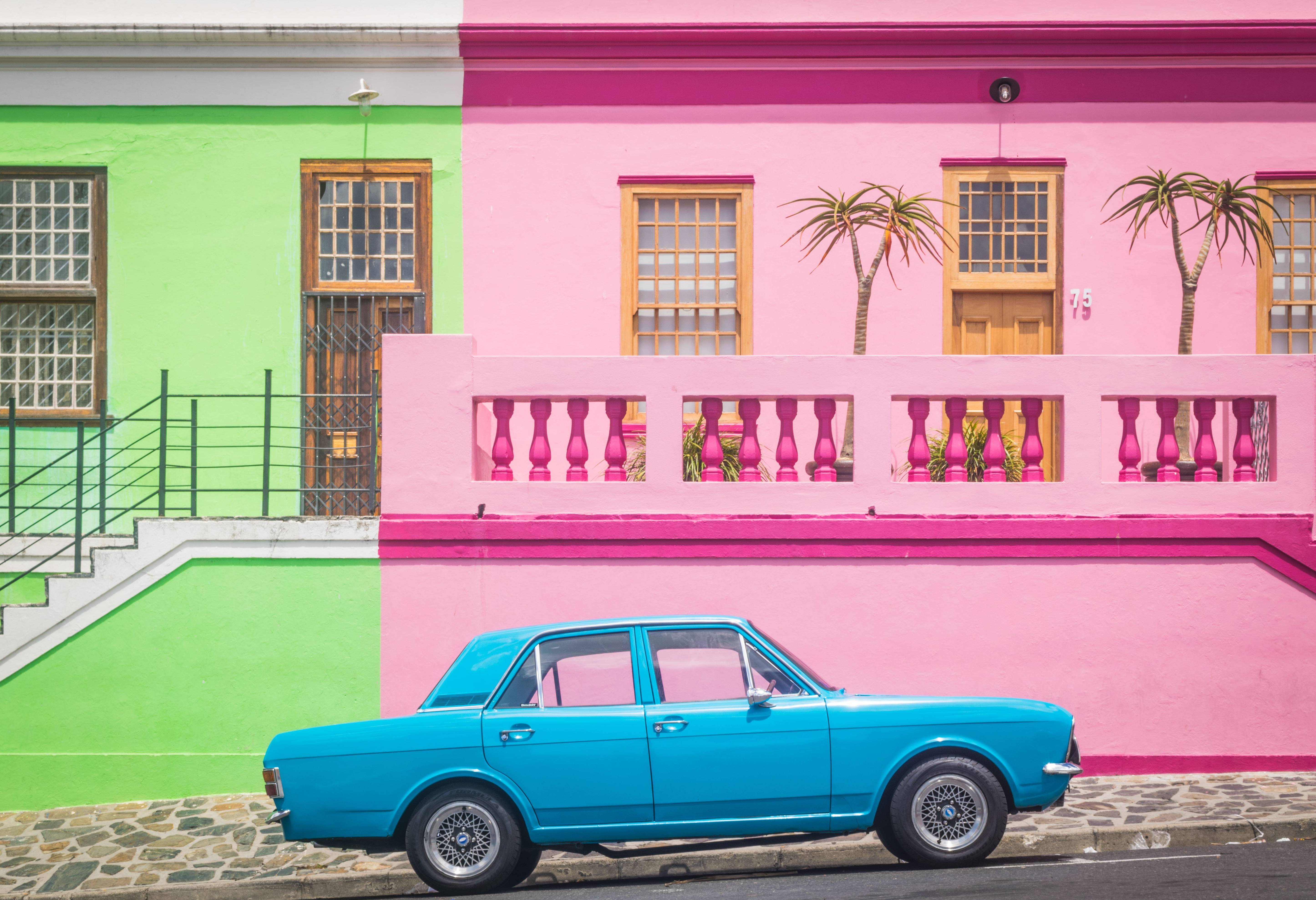 Bo-kaap in Kaapstad in Zuid-Afrika