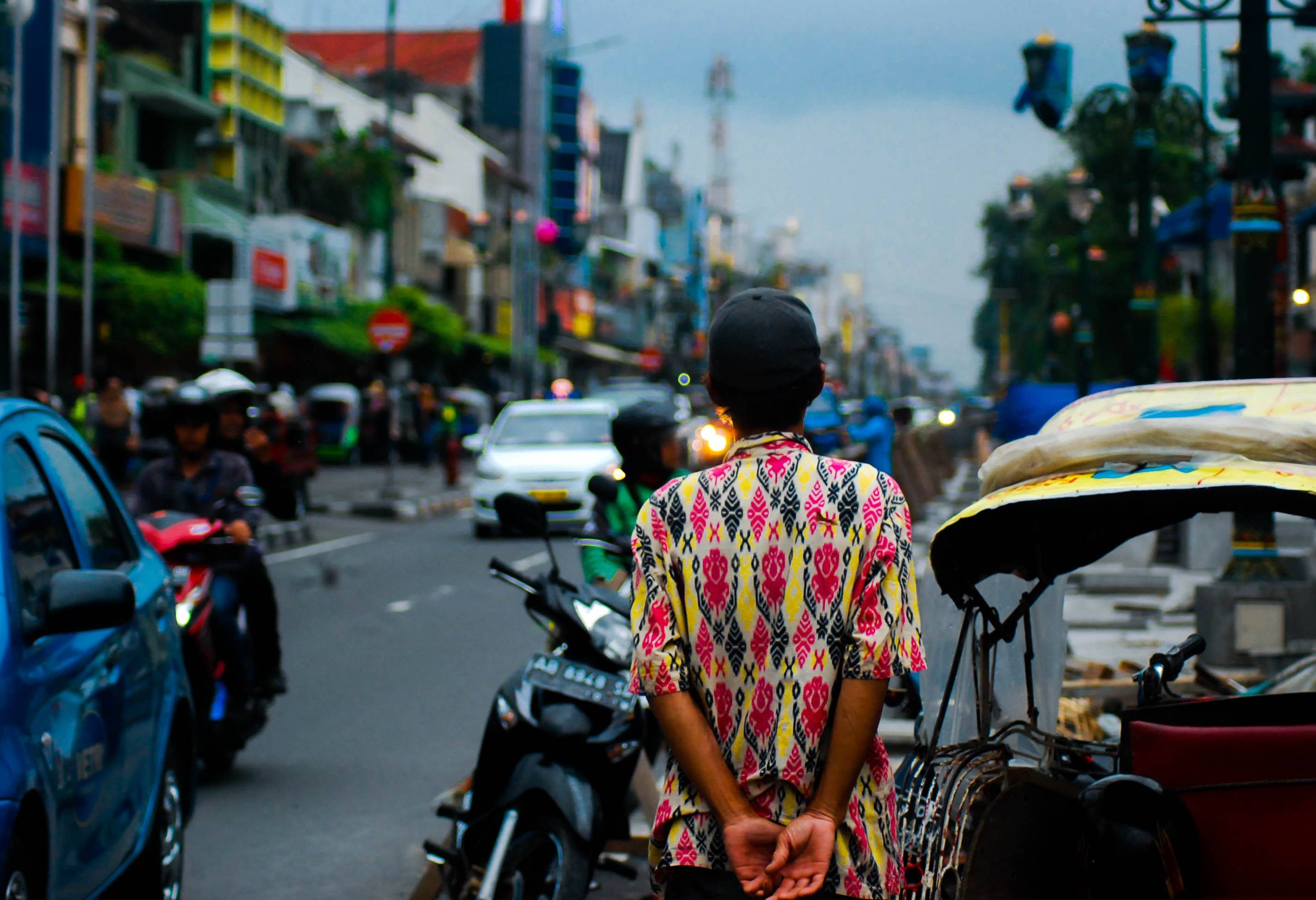 Yogyakarta straatbeeld Java