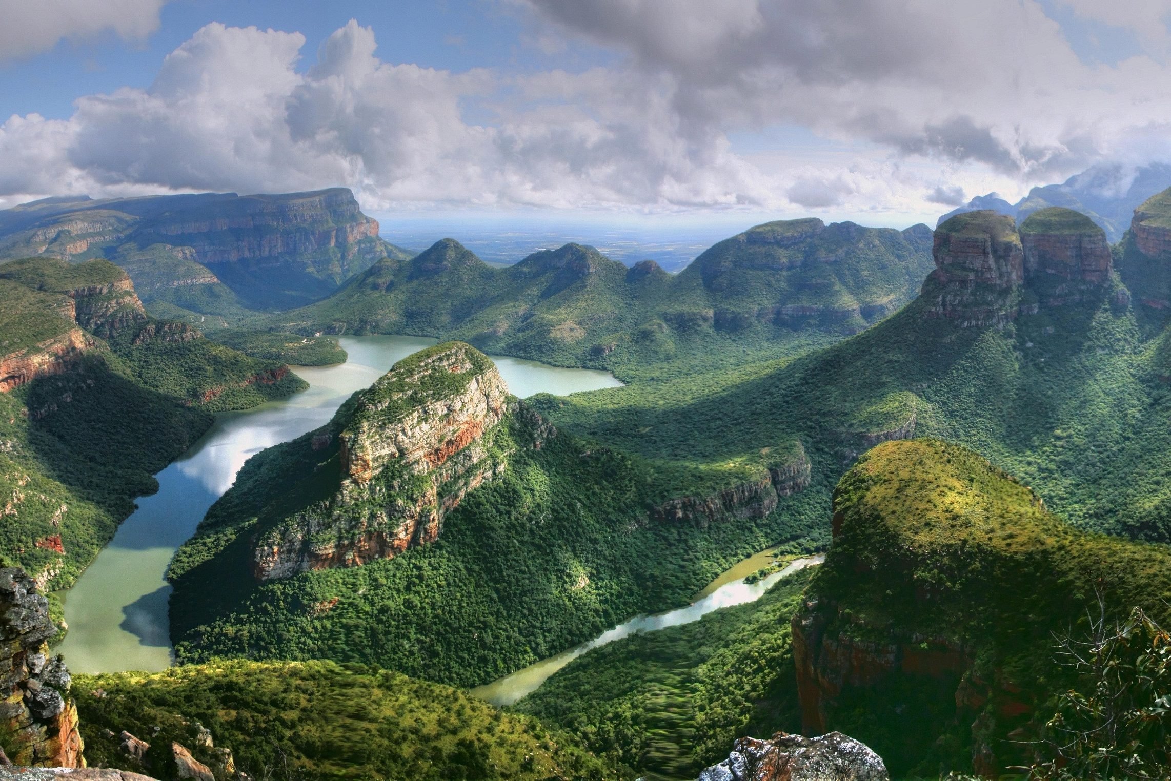 Blyde canyon tijdens Panorama Route in Zuid-Afrika