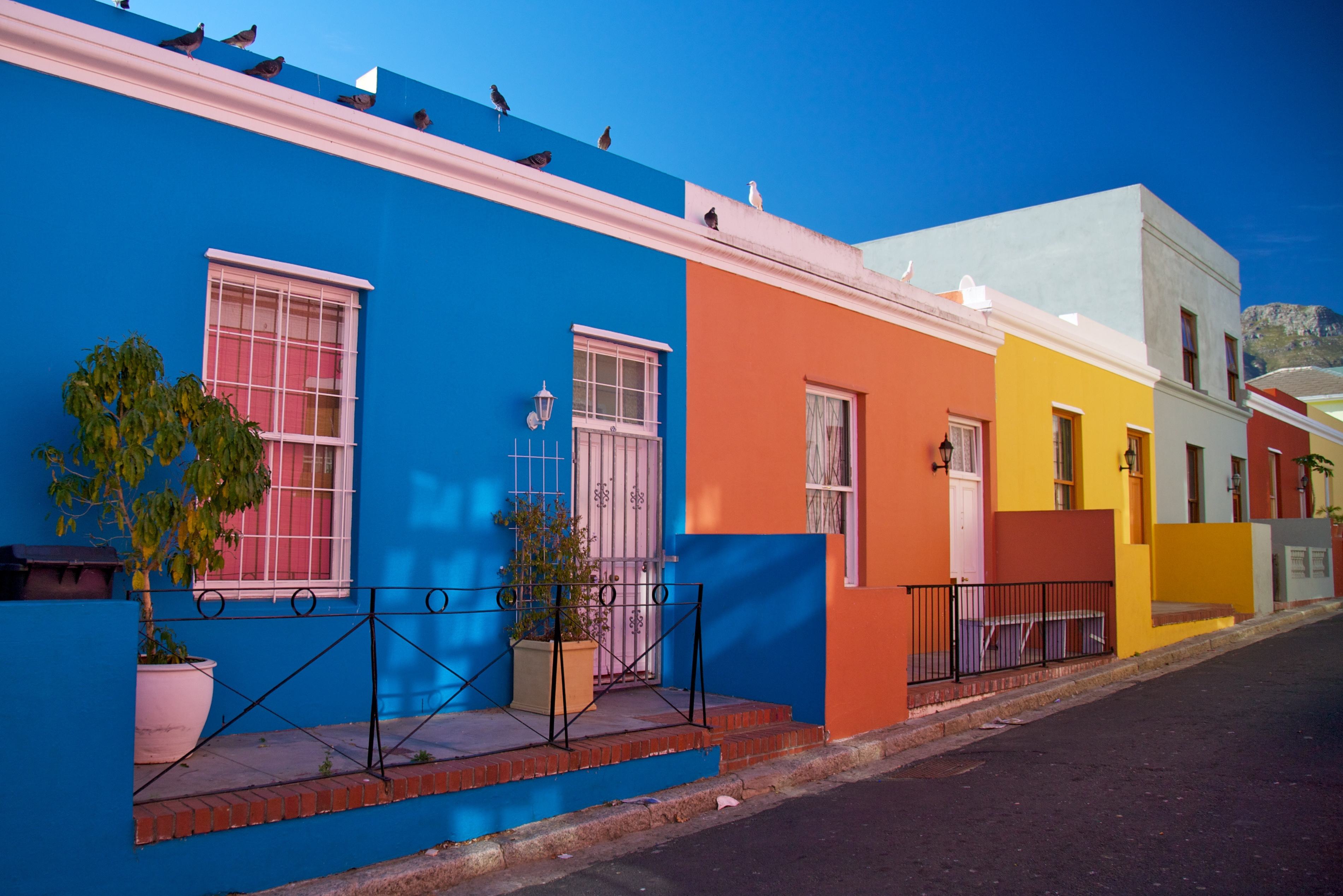 Bo Kaap in Kaapstad, Zuid-Afrika