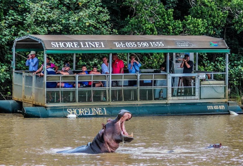 Boottocht in St. Lucia in Zuid-Afrika