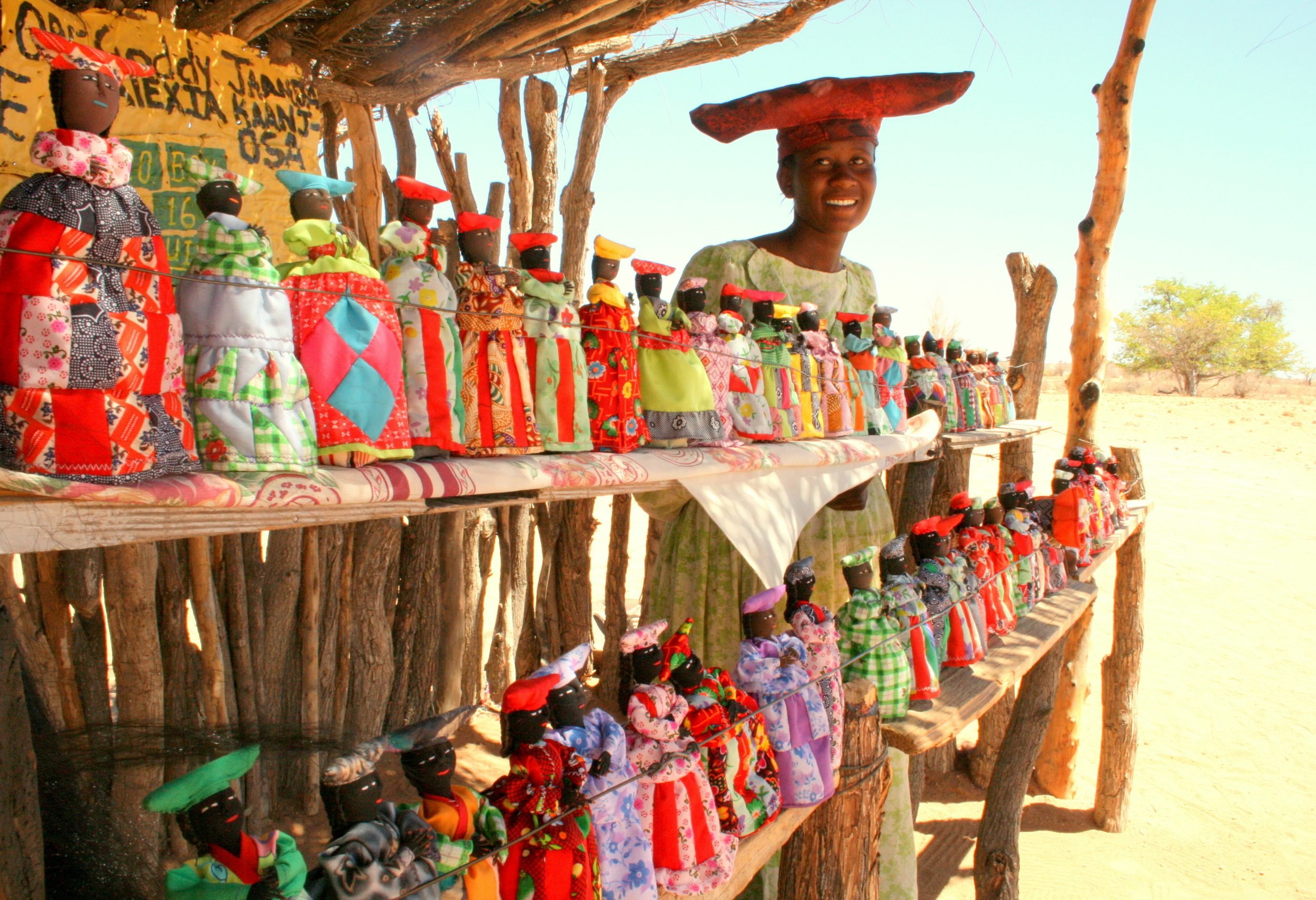 Markt met souvenirs Zuid-Afrika/Swaziland