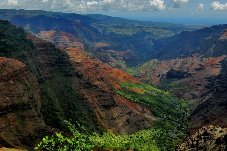 Waimea Canyon op Kuaui, Hawaii