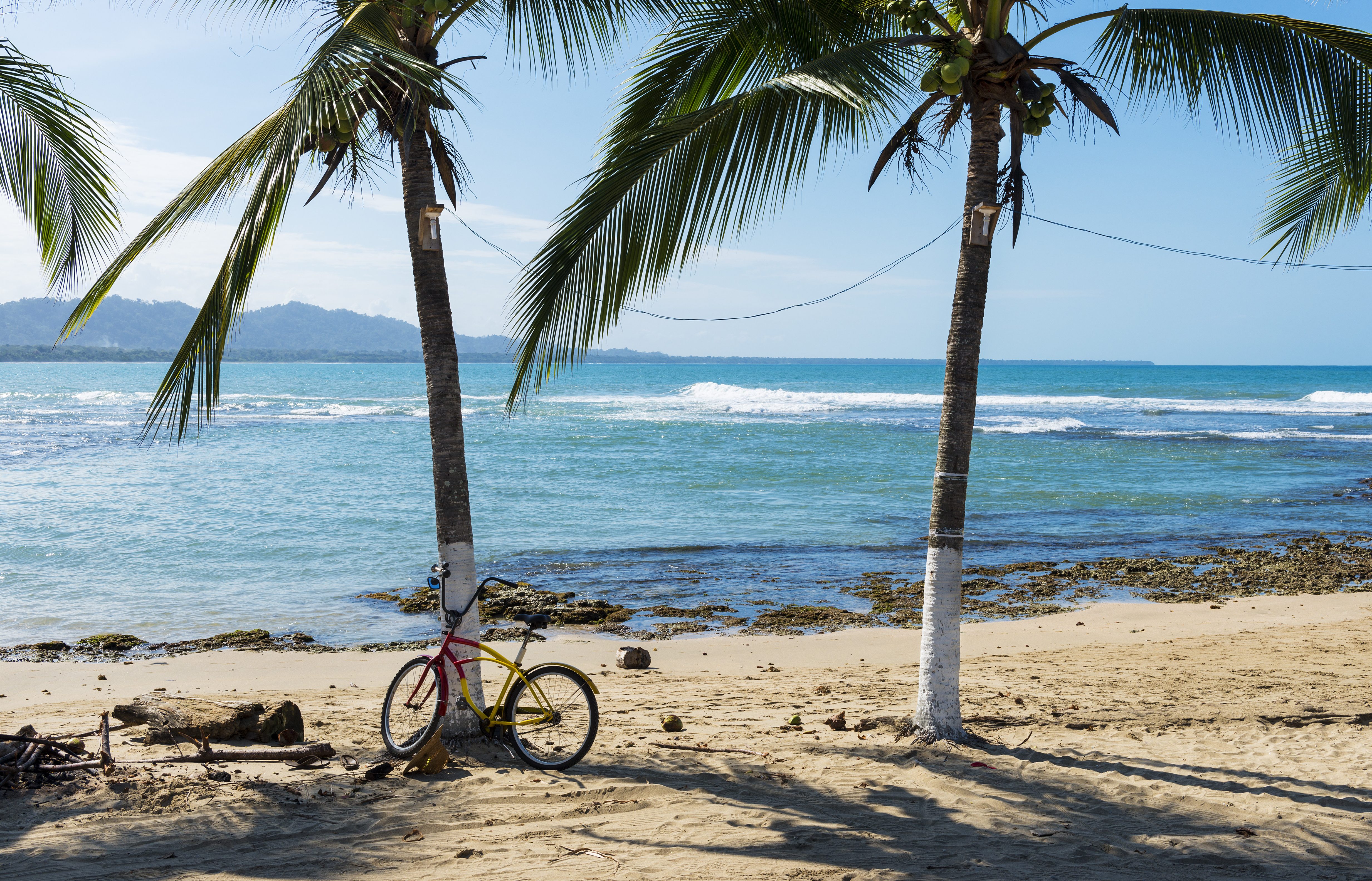 Op de fiets langs de stranden van Puerto Viejo de Talamanca, Costa Rica