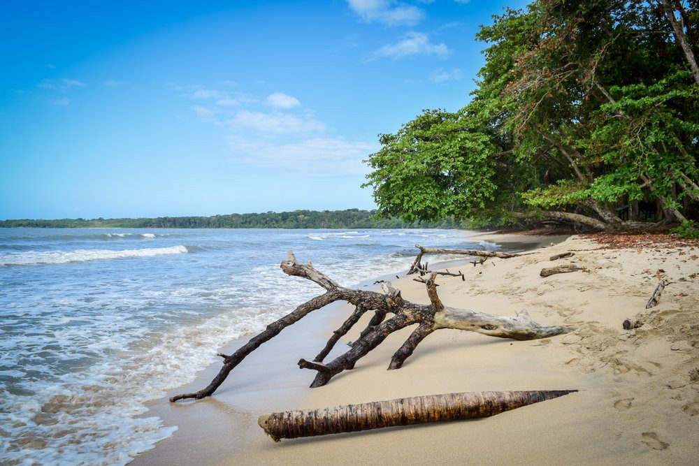 Het strand van Cahuita, Costa Rica