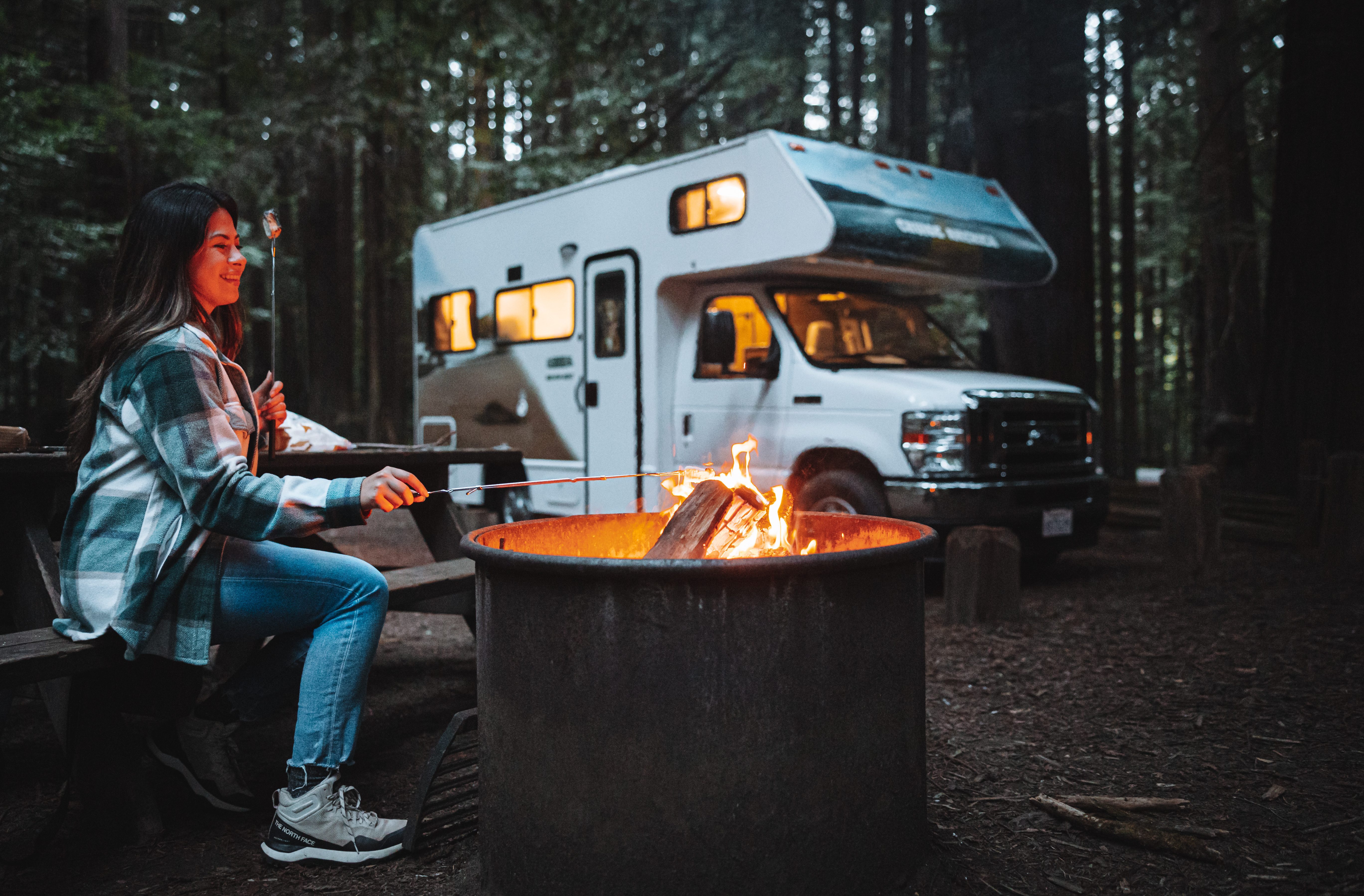 Campingplaats camper Amerika