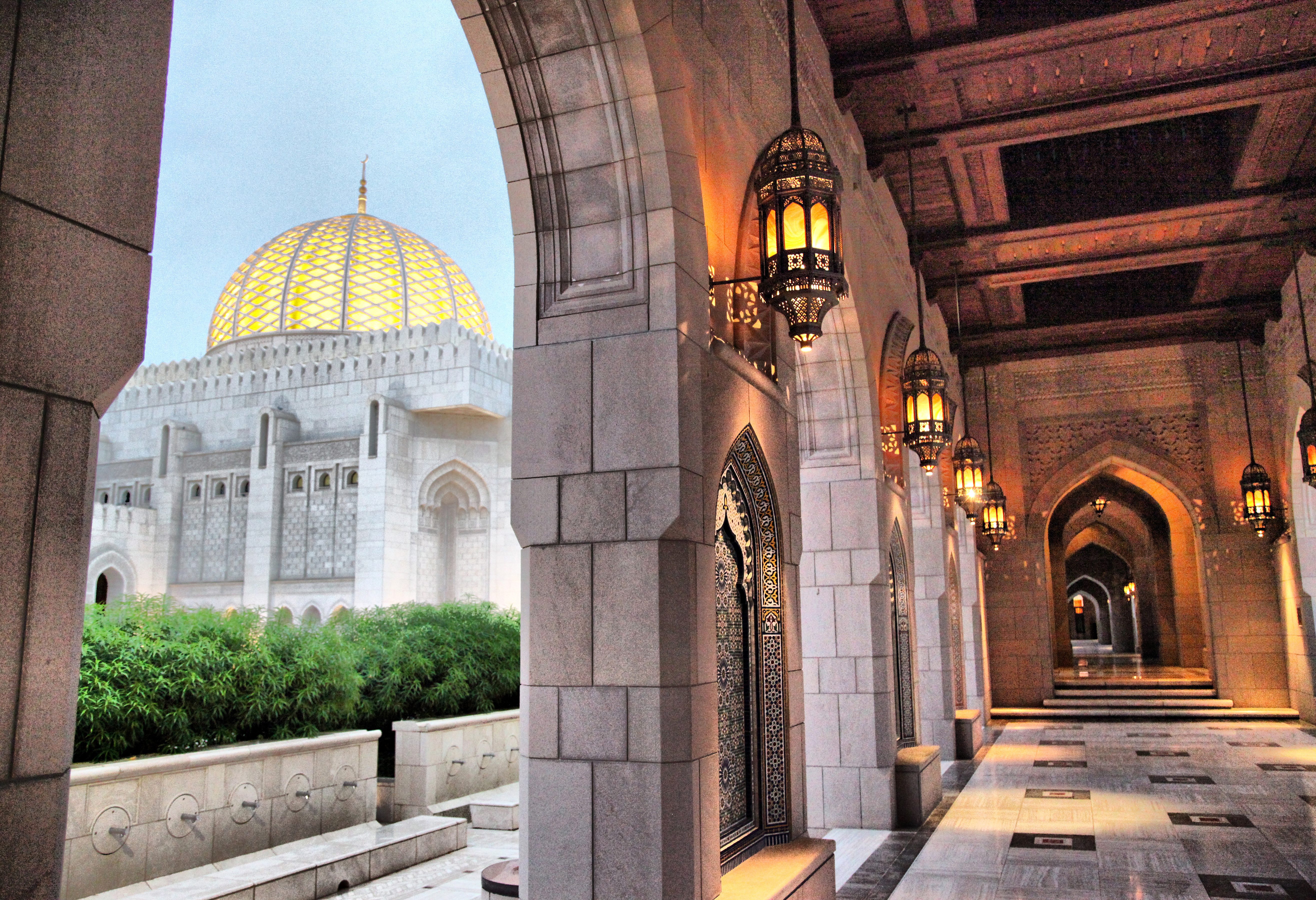 Sultan Qaboos moskee in Muscat Oman