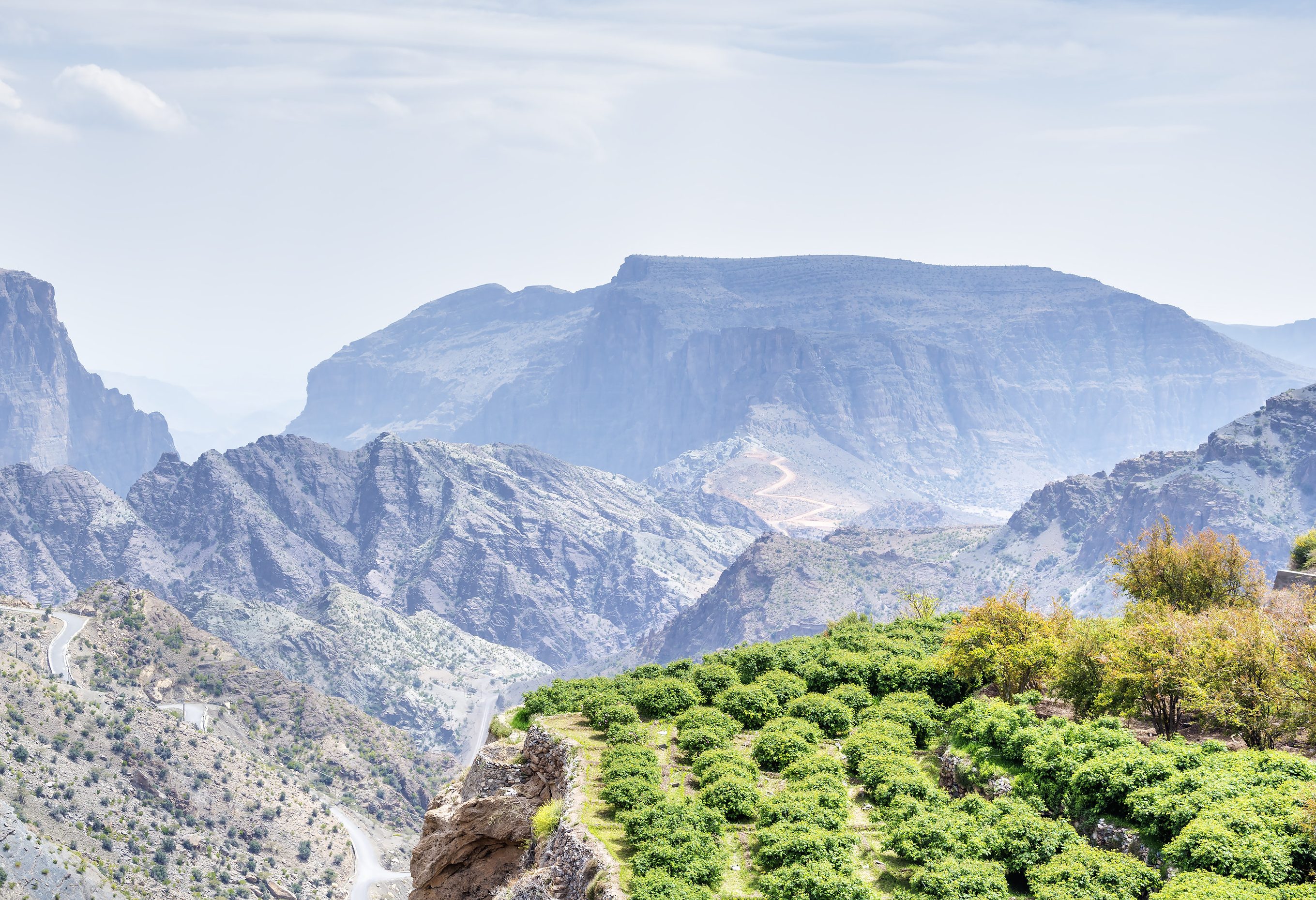 Jebel Akhdar groene bergen van OMan