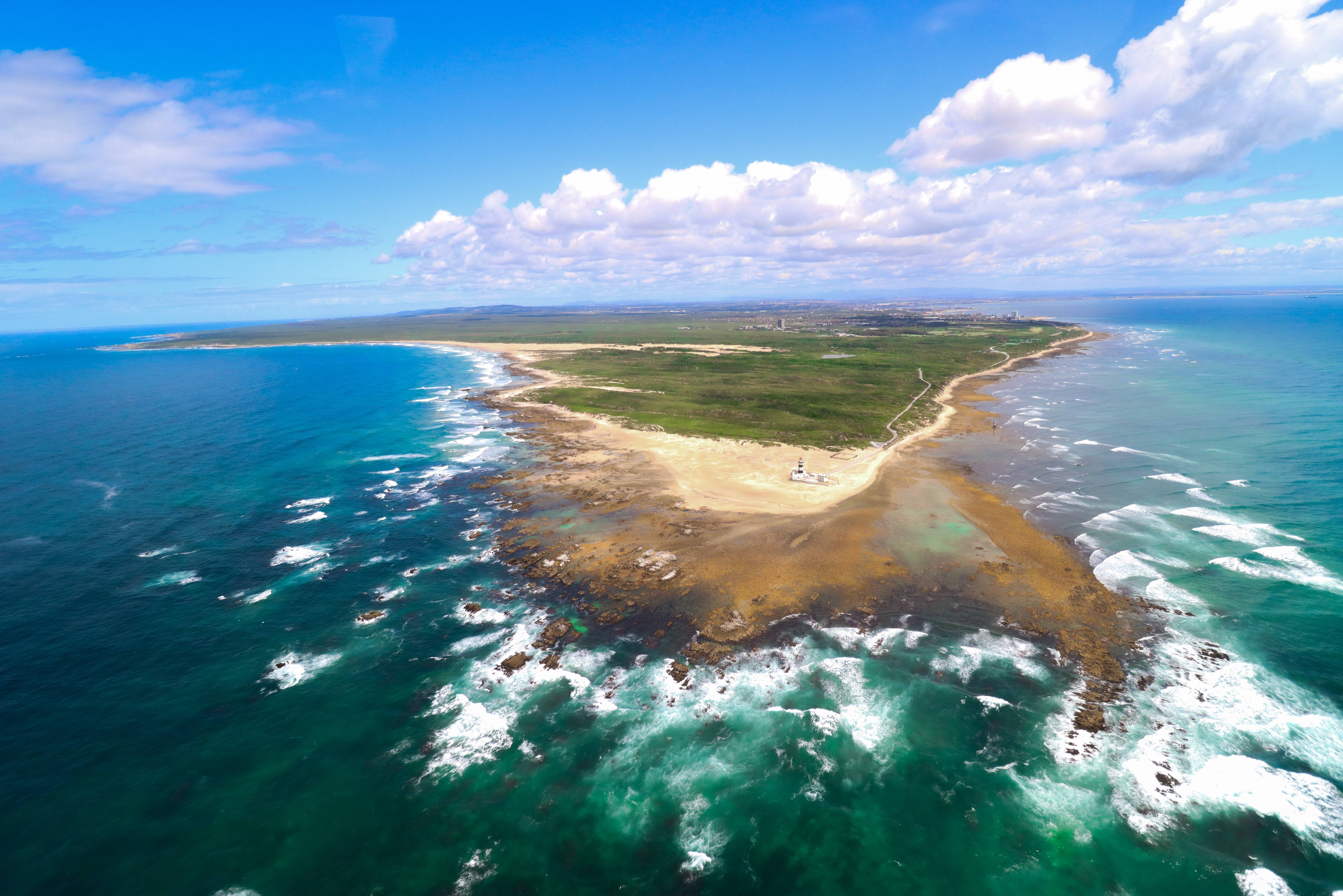 Zuid-Afrika-Port-Elizabeth-vuurtoren-van-Cape-Recife-panorama-foto-3