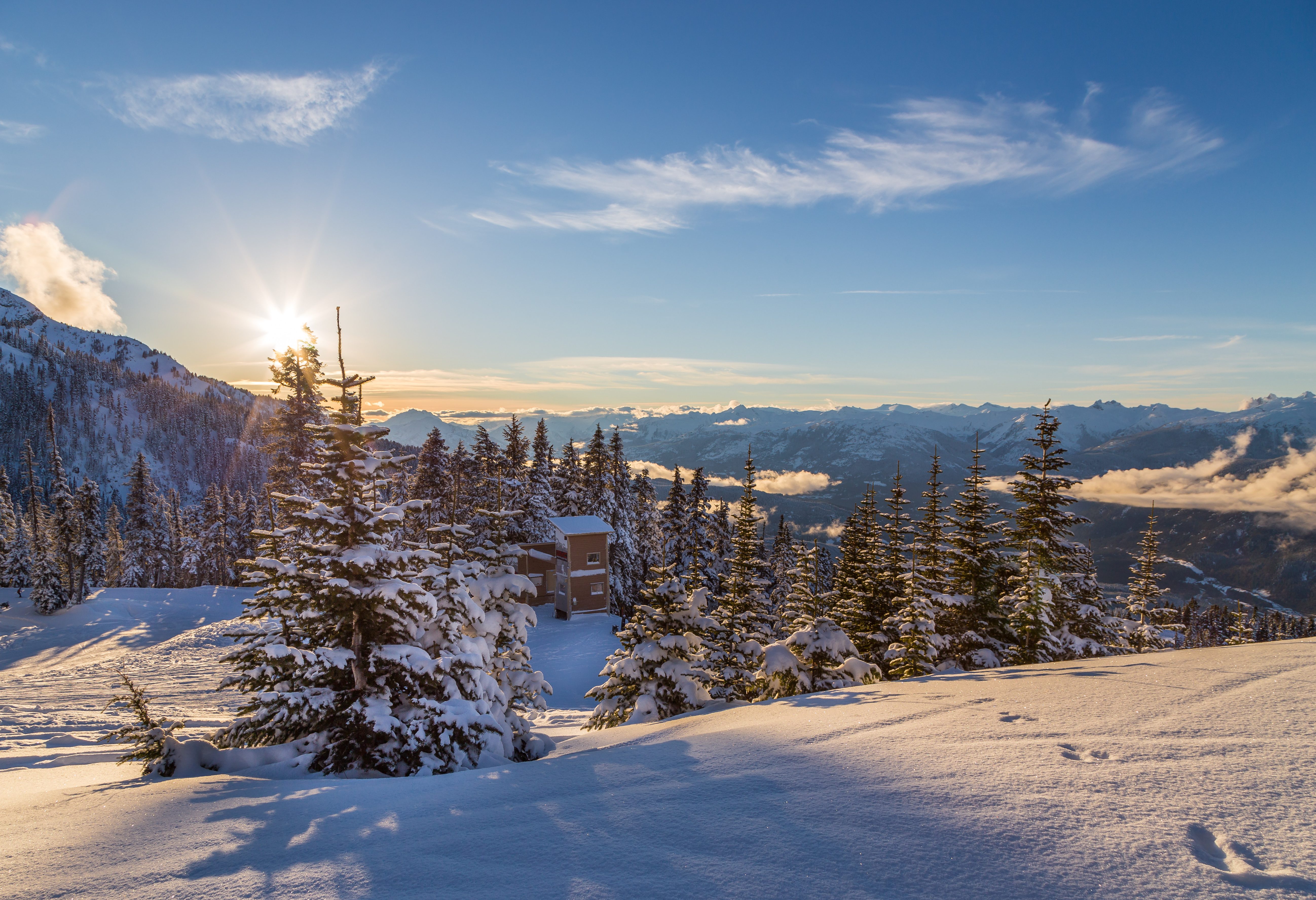 Whistler in de sneeuw Canada