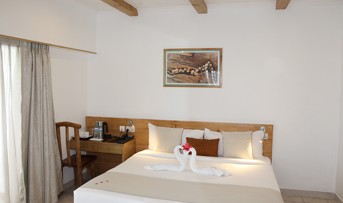 Superior kamer van het Le Relax Hotel op Mahe op de Seychellen