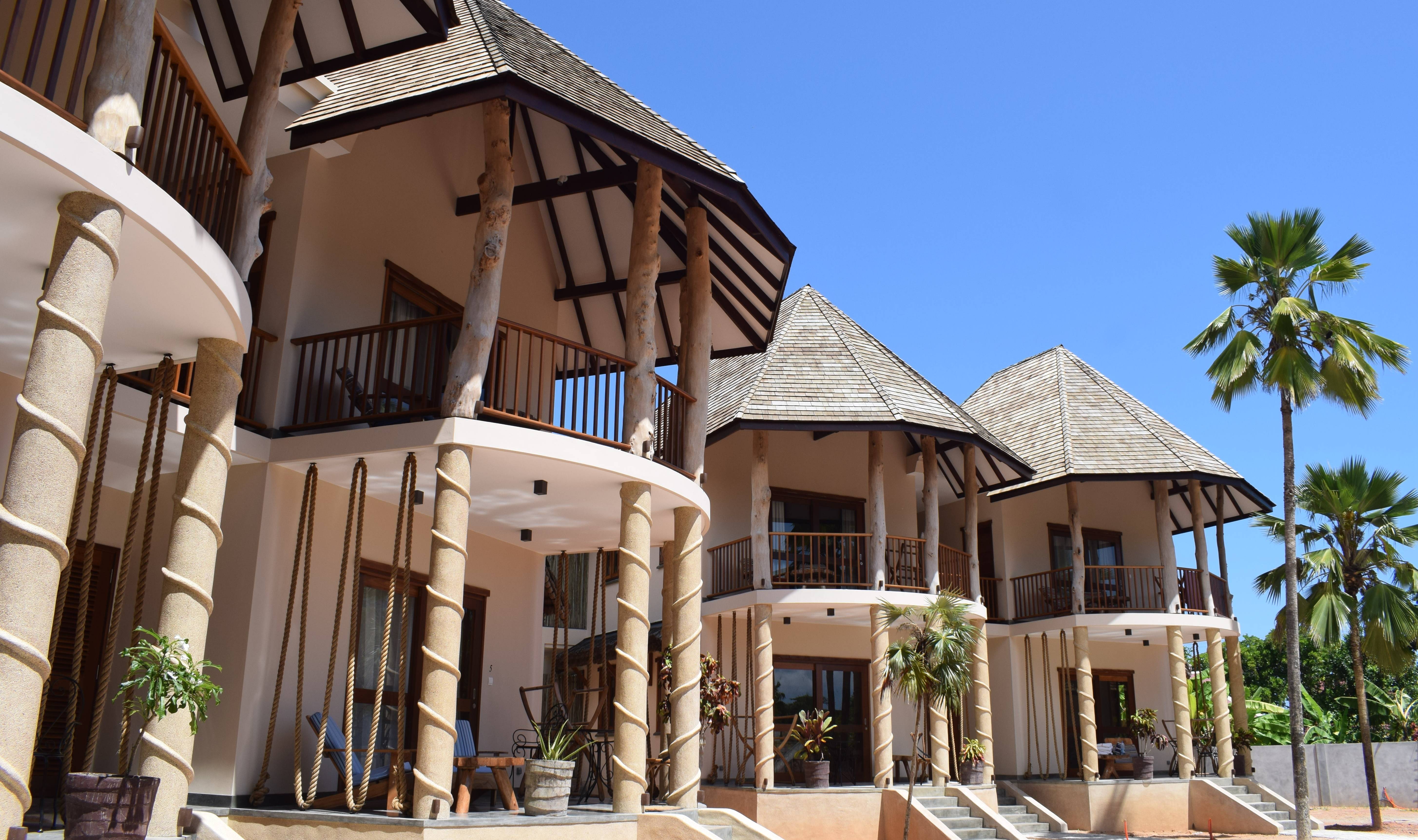 Superior kamers van Les Lauriers Eco Hotel op Praslin in de Seychellen