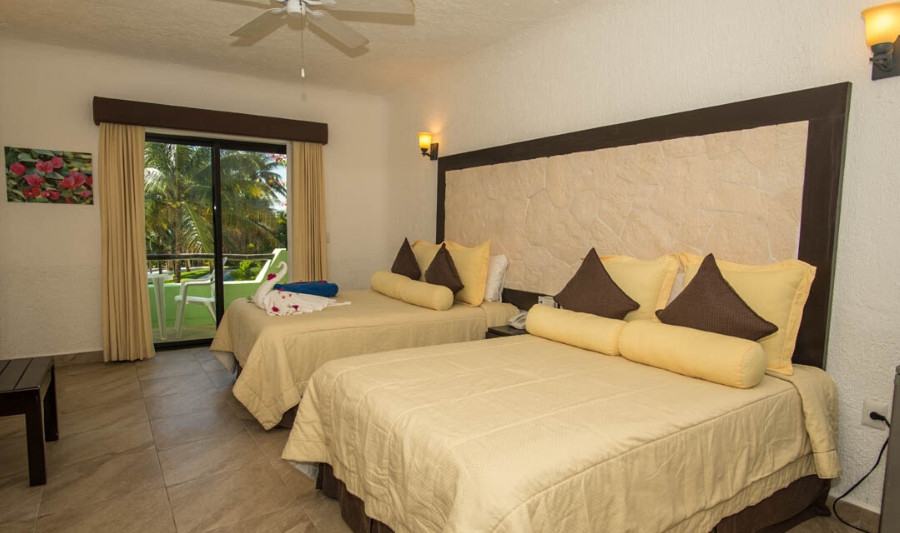 Ocean Front kamer van Akumal Caribe in Mexico