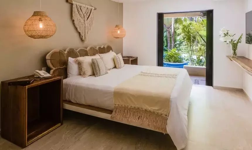 Charming Garden View kamer van Ana y Jose in Tulum Mexico