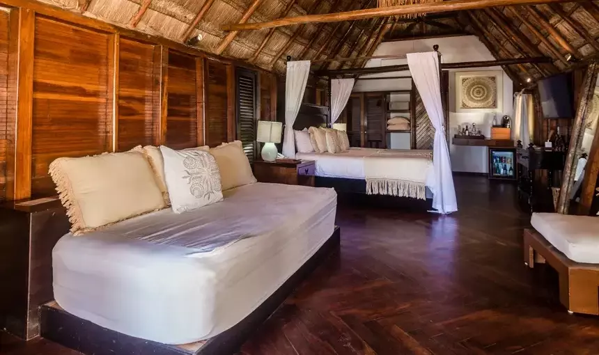 Ocean view Suite van hotel Ana y Jose in Tulum Mexico