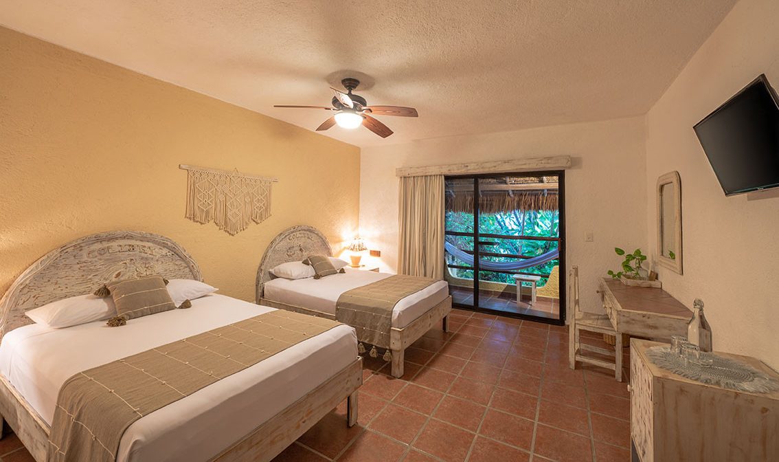 Garden View kamer van Colibri Beach in Playa del Carmen