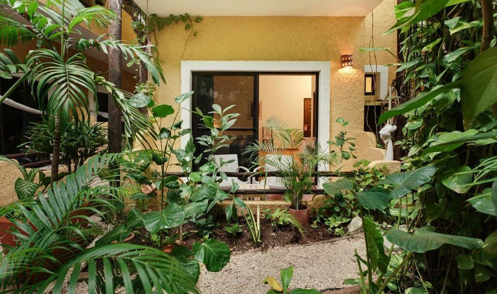 Garden View kamer van Colibri Beach in Playa del Carmen