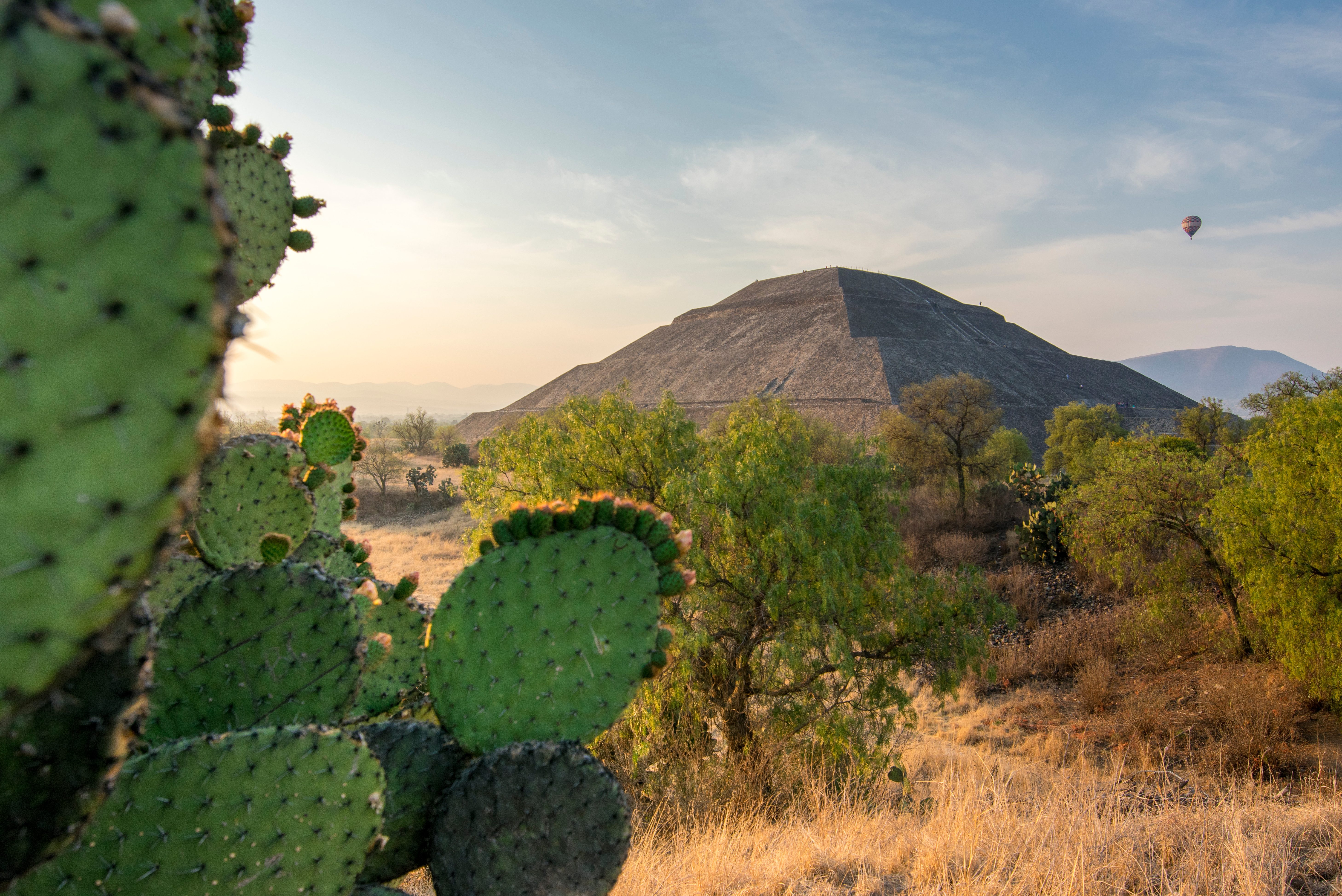 Ruinestad Teotihuacan buiten Mexico-Stad