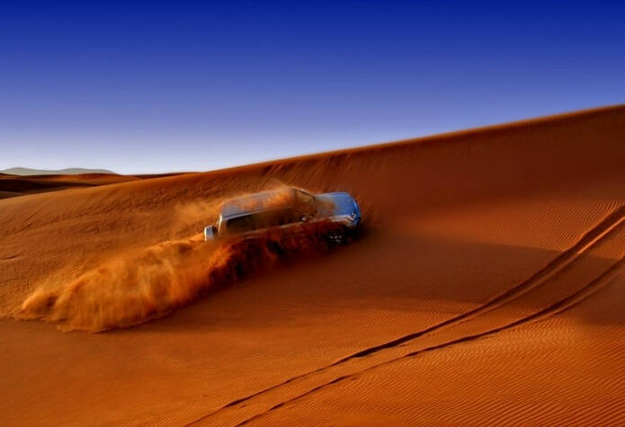 Jeepsafari in de woestijn van Dubai