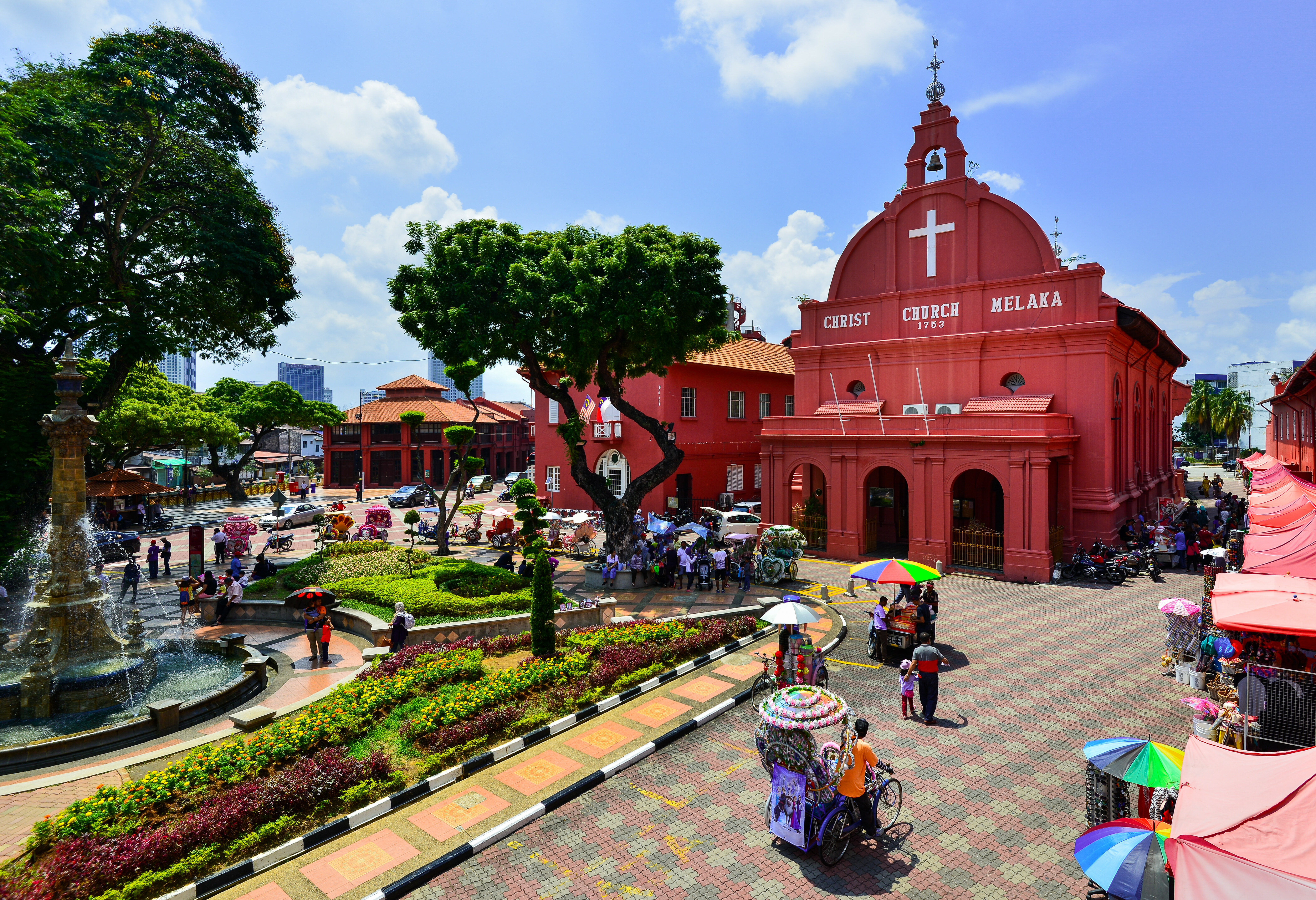 Centrum van Malacca in Maleisie