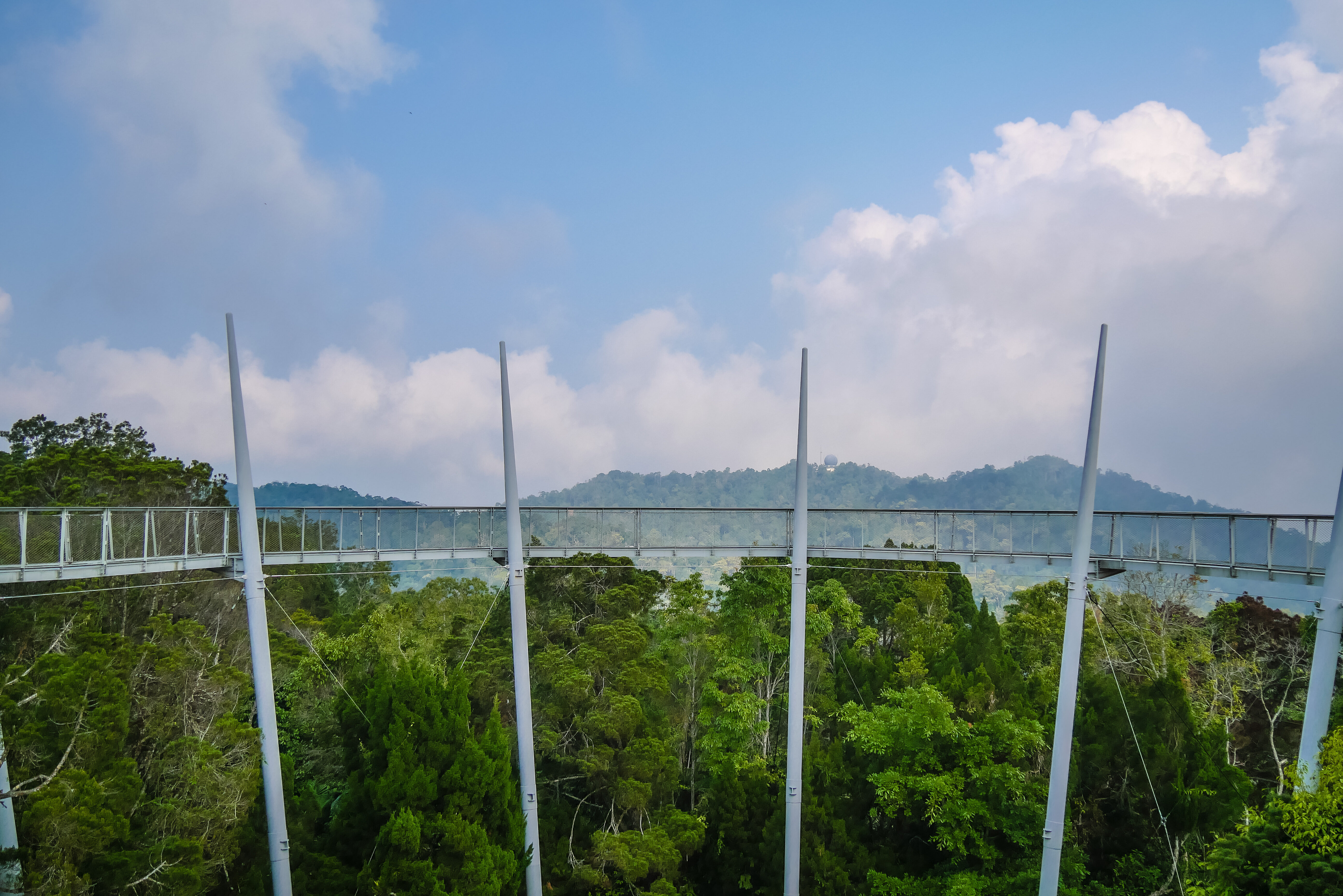 The Habitat canopy walk bij Penang Hill