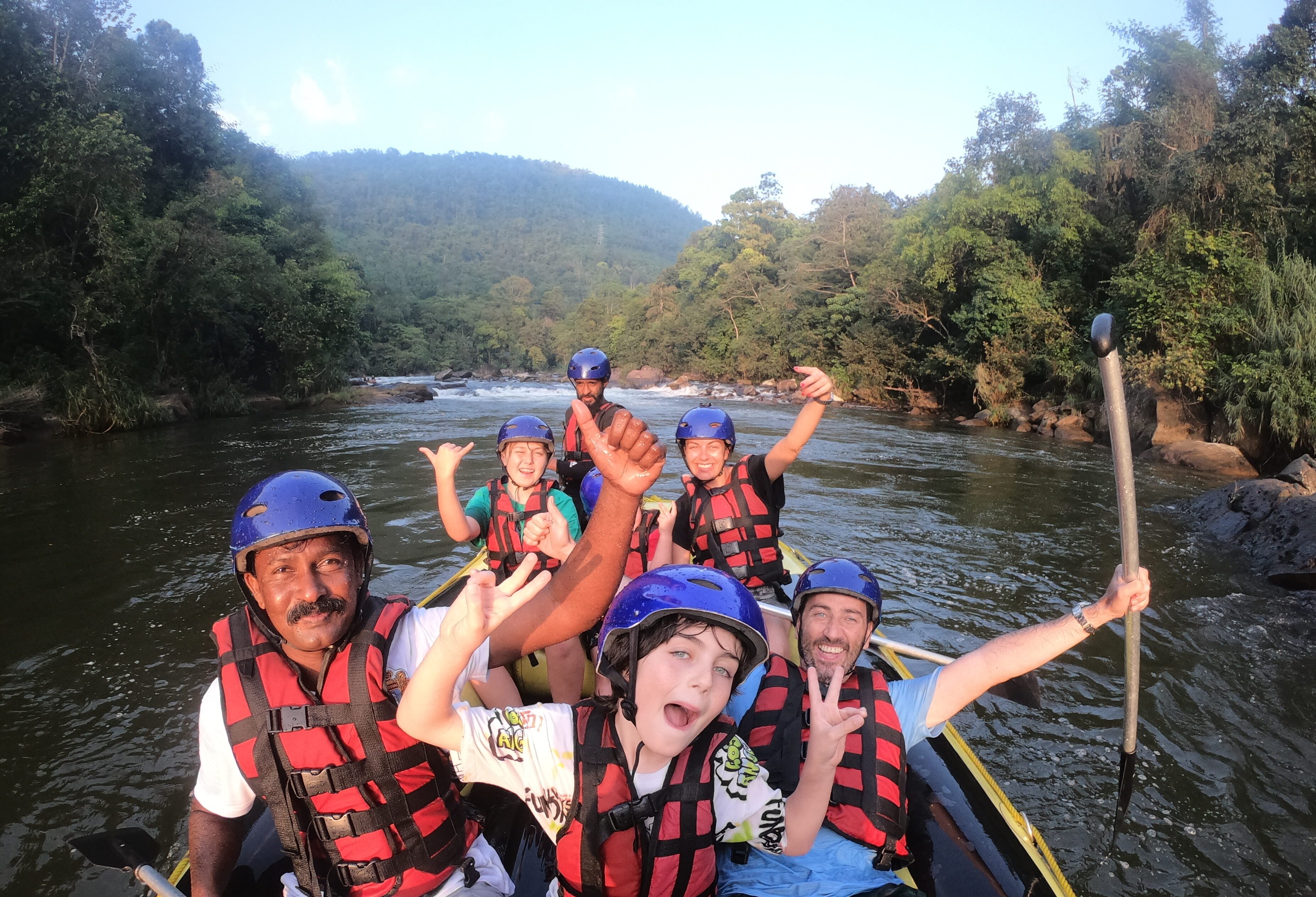 Raften op Kelani Rivier Sri Lanka