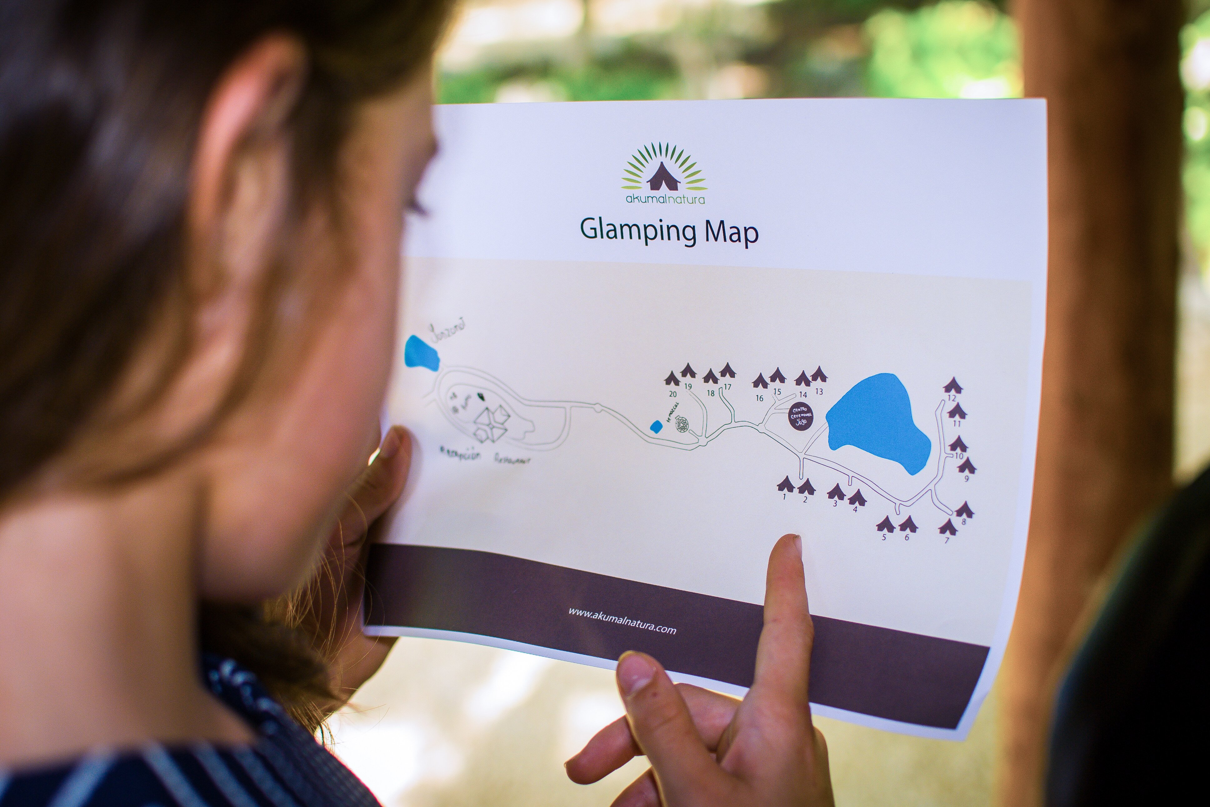 Mexico Akumal Natura Glamping Kaart