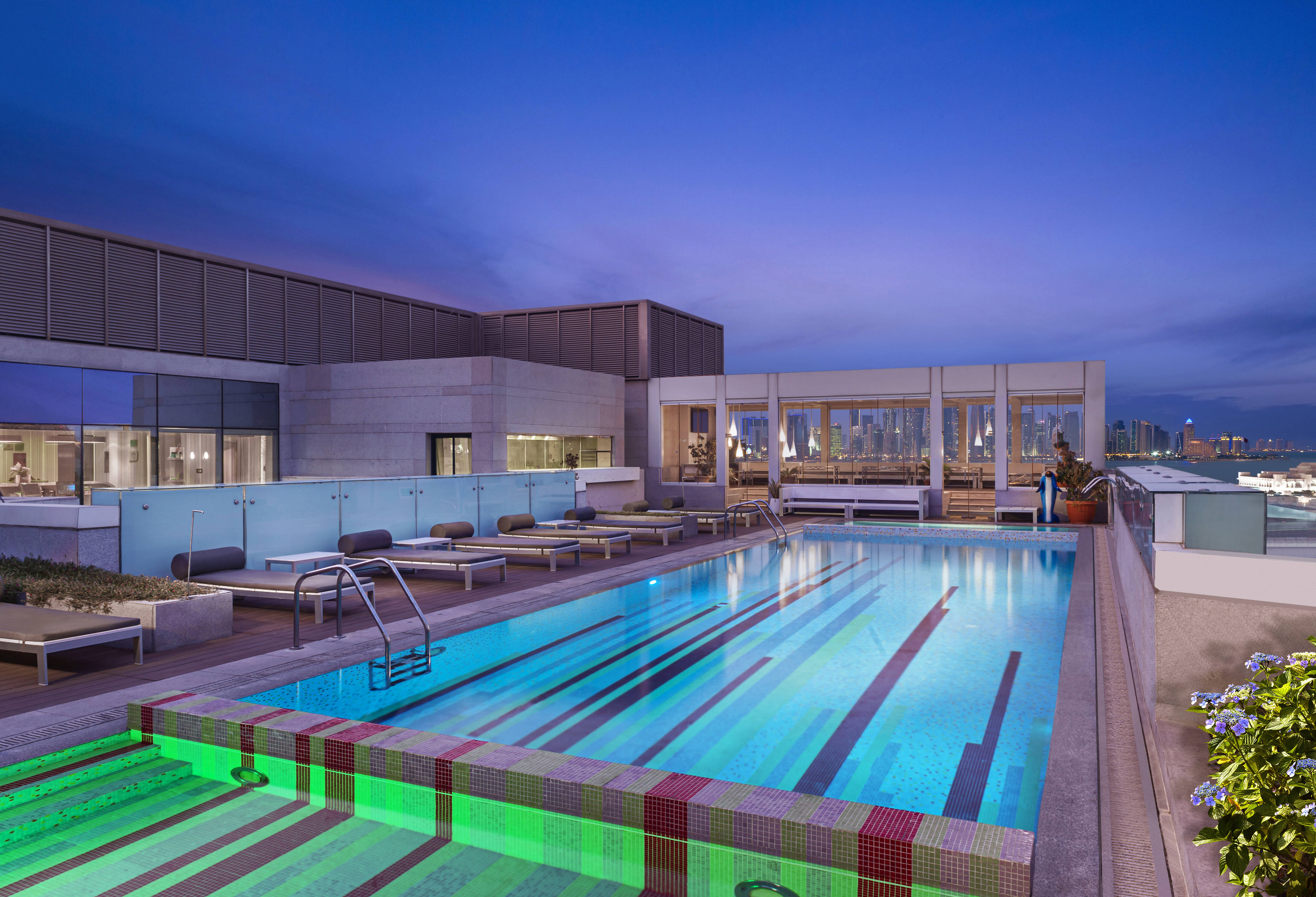 Zwembad van het Four Points by Sheraton in Doha in Qatar