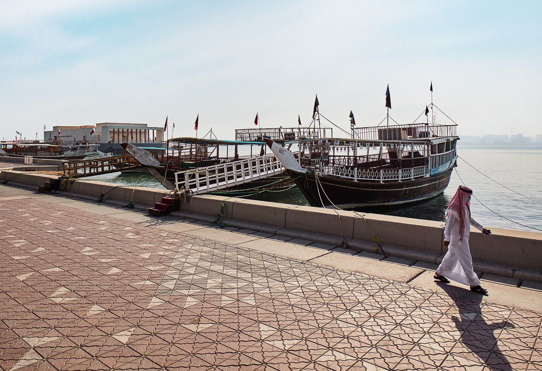 Corniche in Doha in Qatar