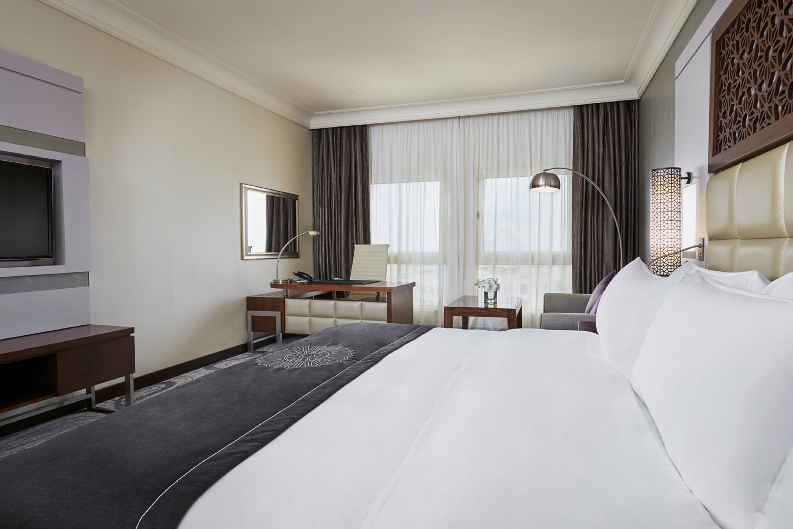 Standaardkamer in het Intercontinental Beach Resort in Doha in Qatar