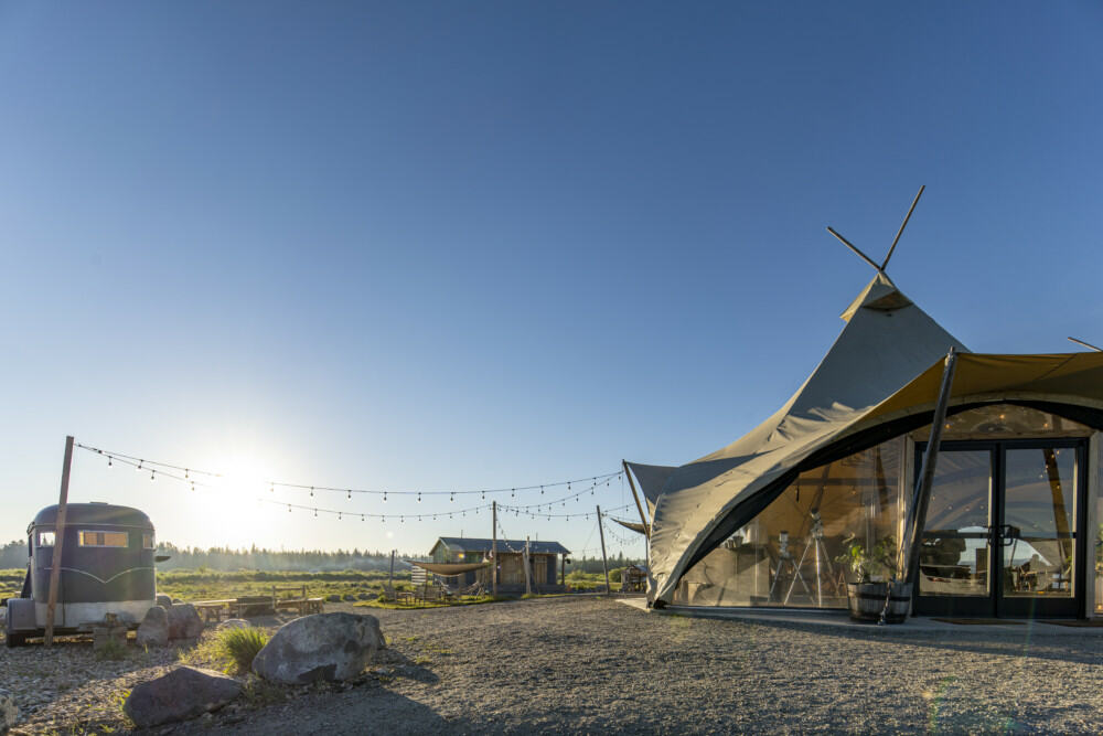 amerika yellowstone under canvas receptie