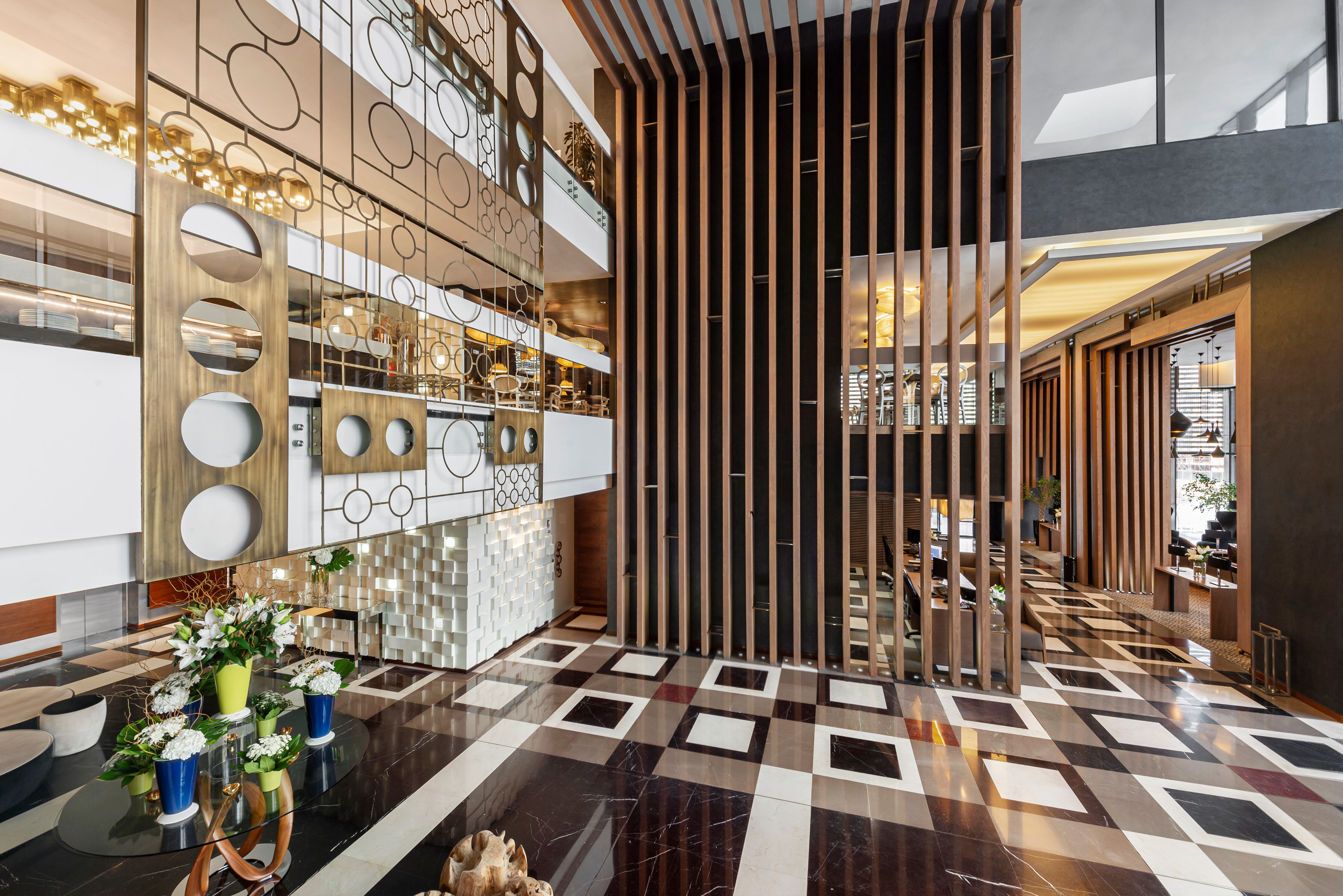 Lobby van het Four Points by Sheraton in Doha in Qatar