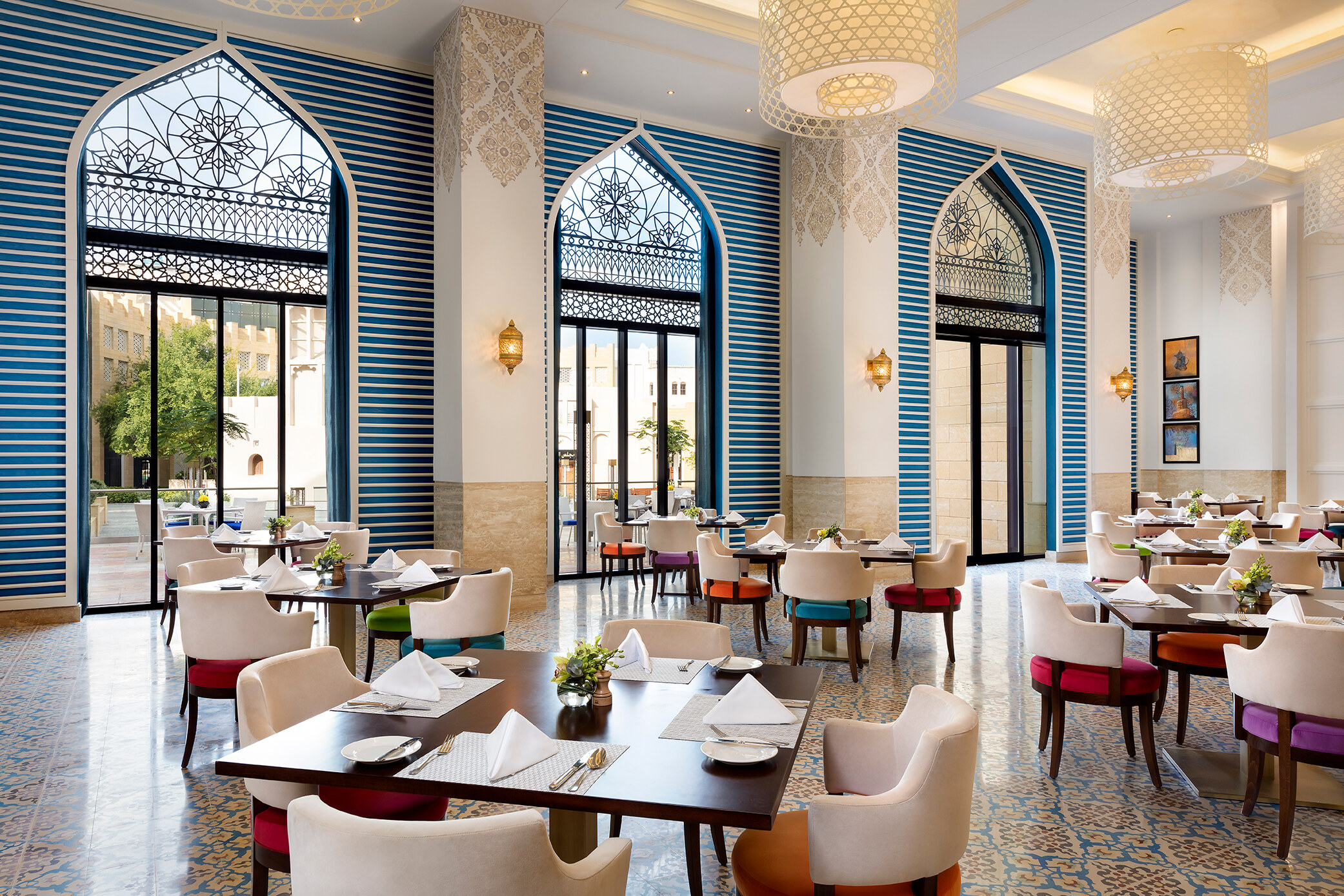 Al Baraha Restaurant in het Al Najada by Tivoli hotel in Doha in Qatar
