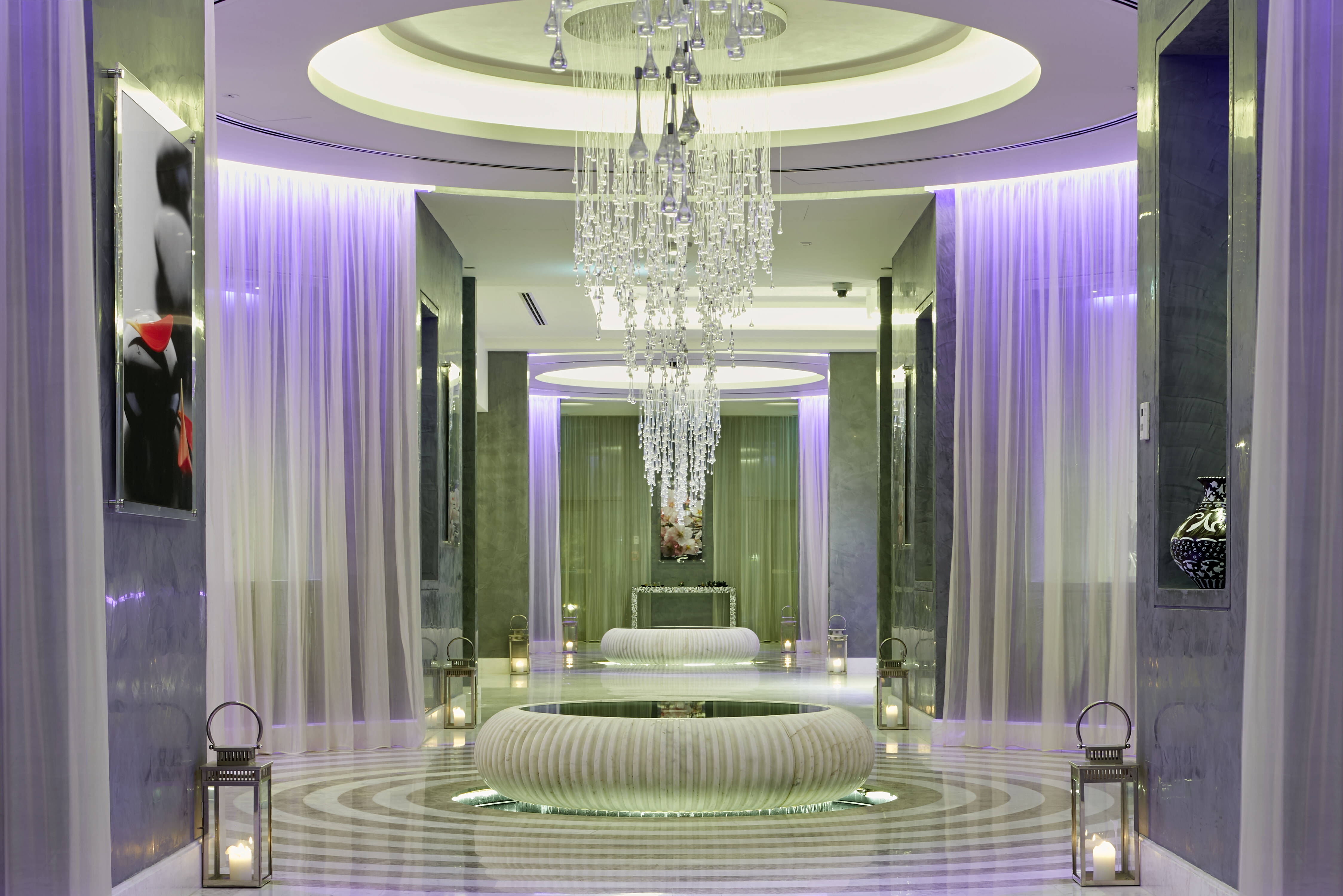 Ingang spa in het Intercontinental Beach Resort in Doha in Qatar