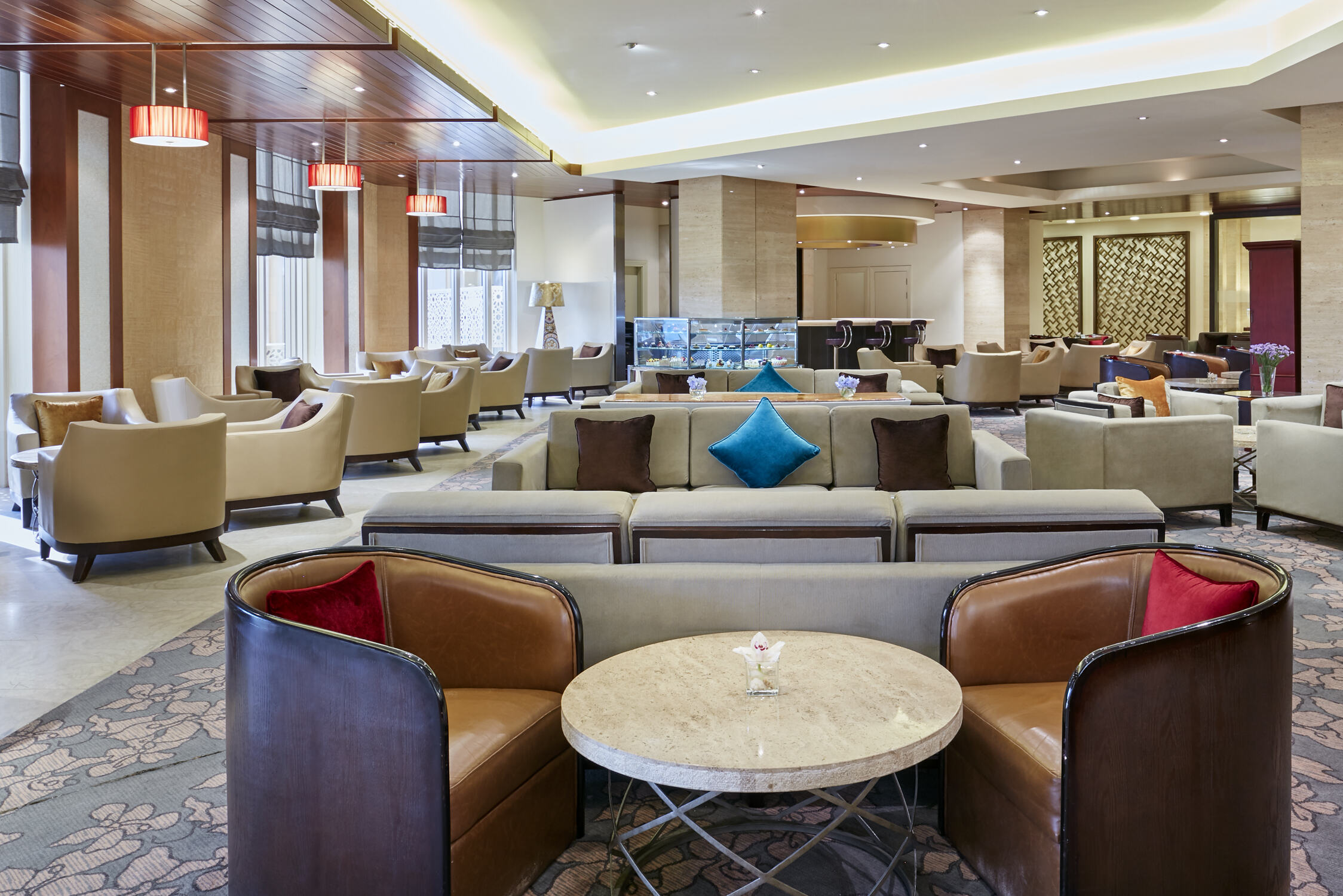 Tea Lounge in het Intercontinental Beach Resort in Doha in Qatar