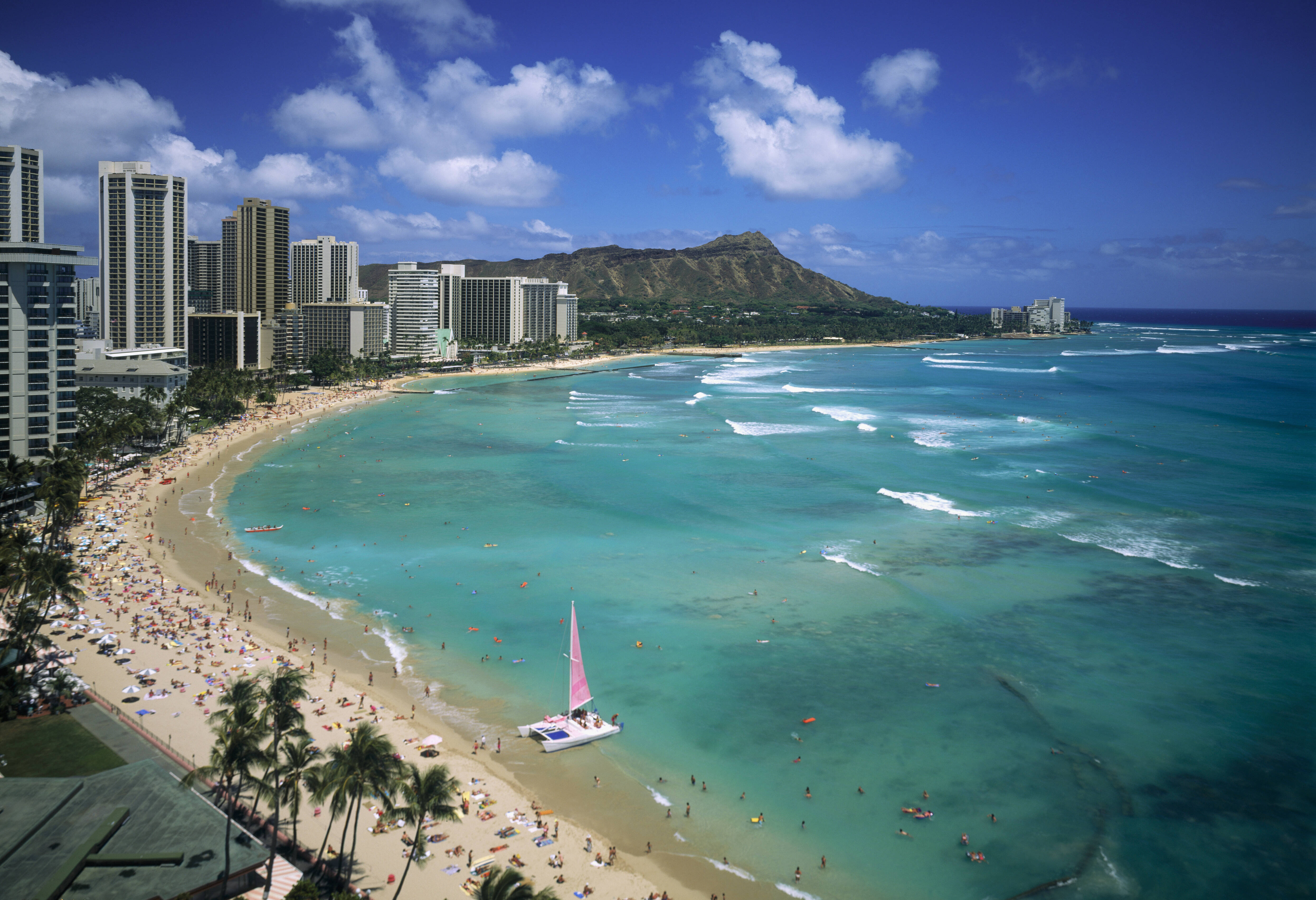 Amerika Hawaii Oahu Waikiki