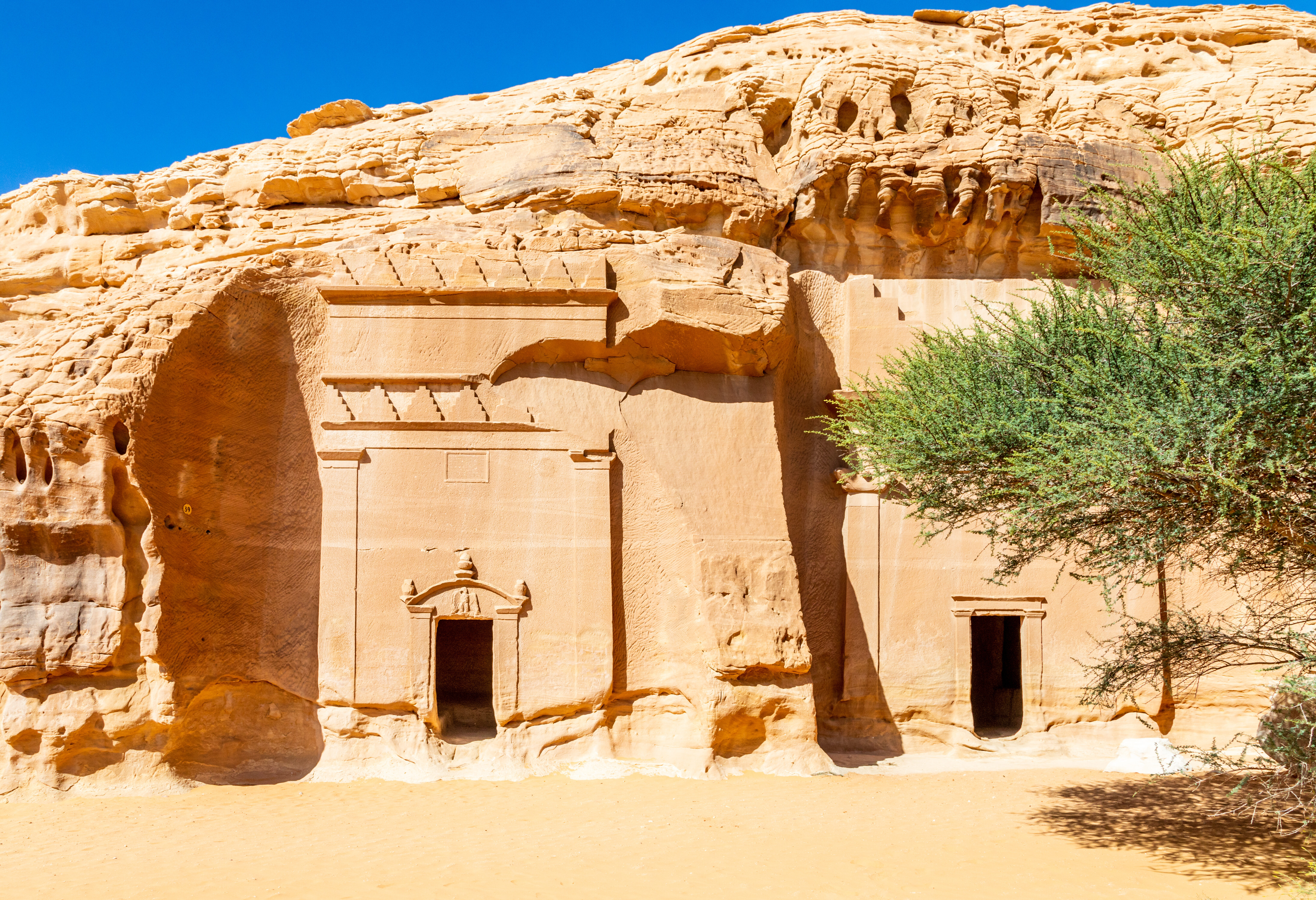 Saoedi Arabië Al Ula Hegra Nabataean Tombe Jabal Al Banat