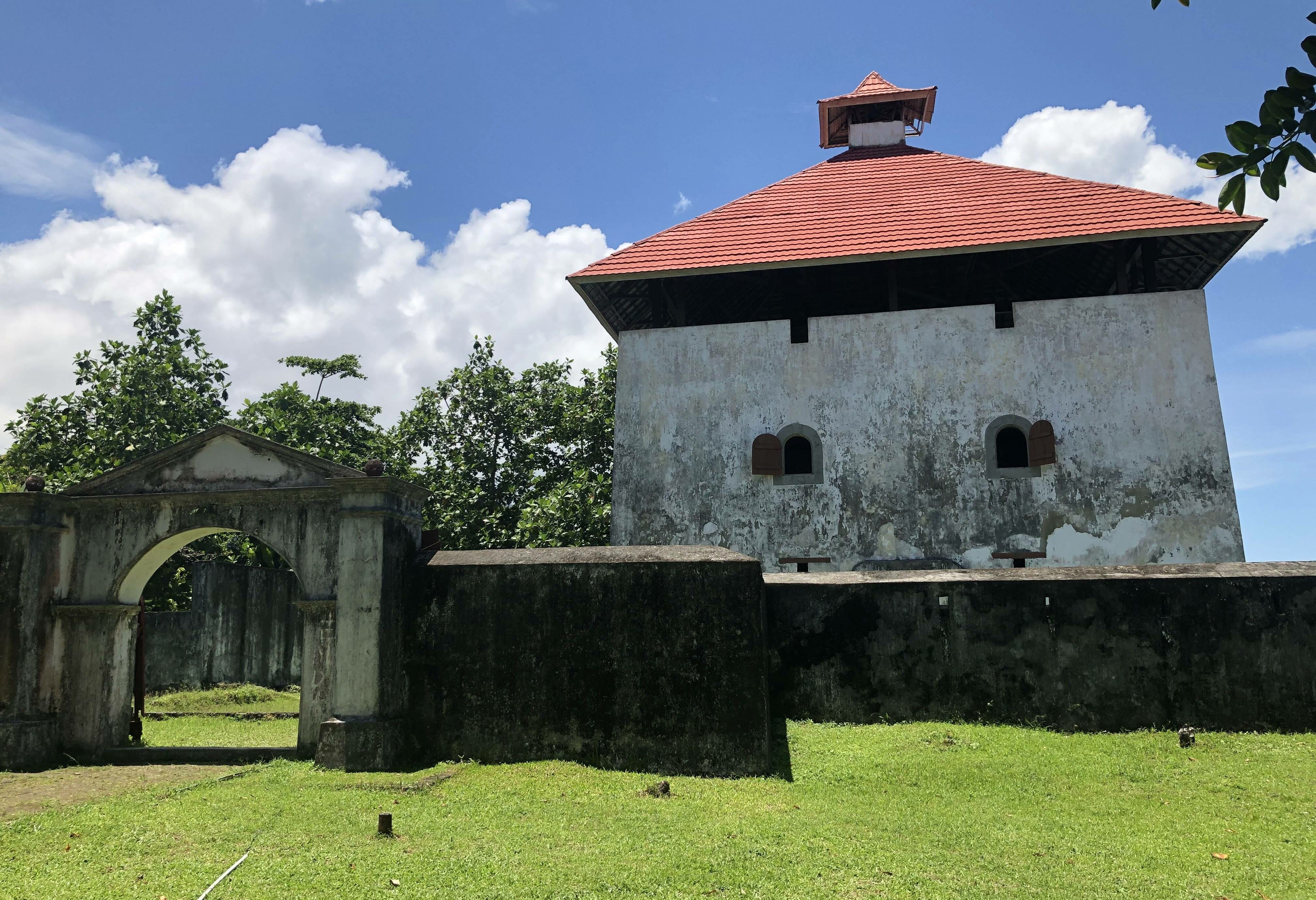 Fort Amsterdam op het eiland Ambon in de Molukken