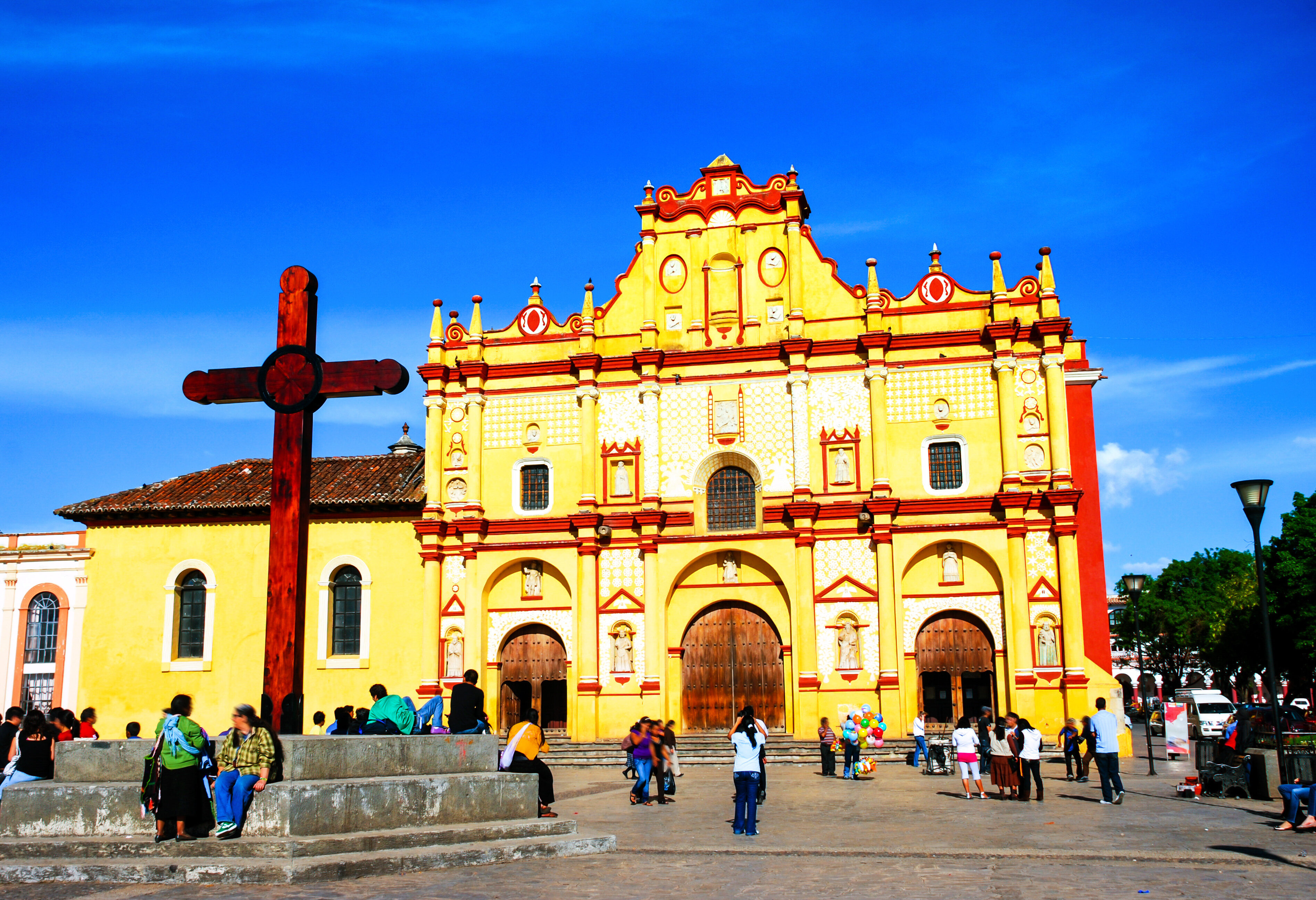 Cathedraal in San Cristobal de las Casas Chiapas