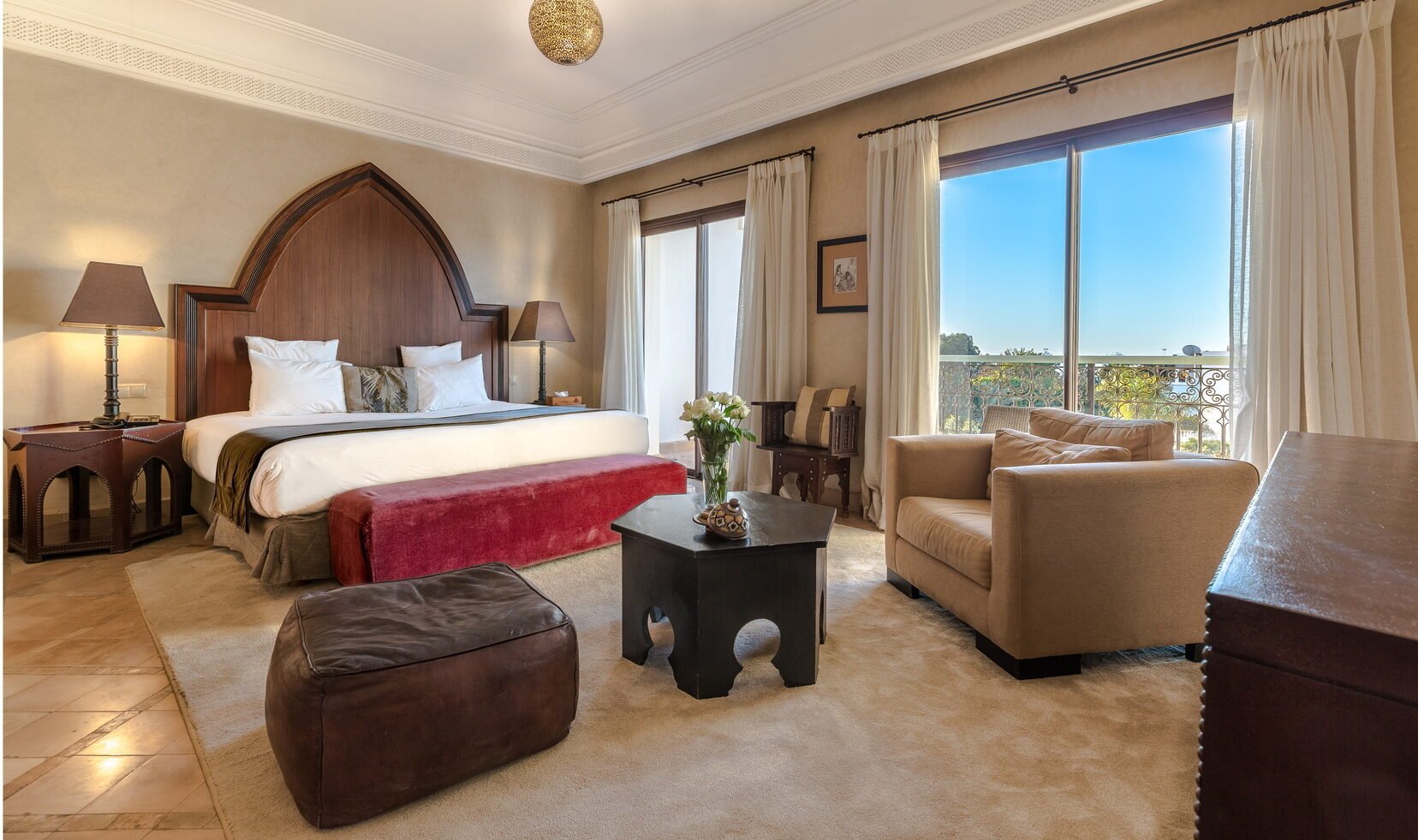 Marokko Agadir Riad Villa Blanche Deluxe Kamer