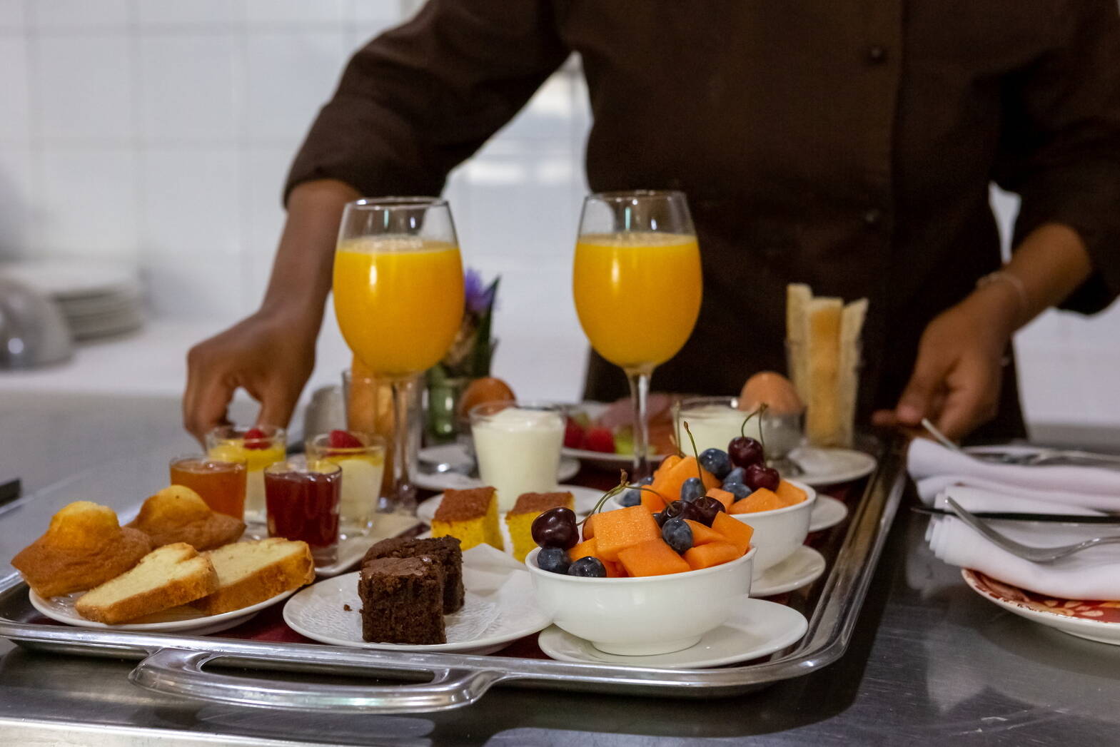 Marokko Agadir Riad Villa Blanche Ontbijt