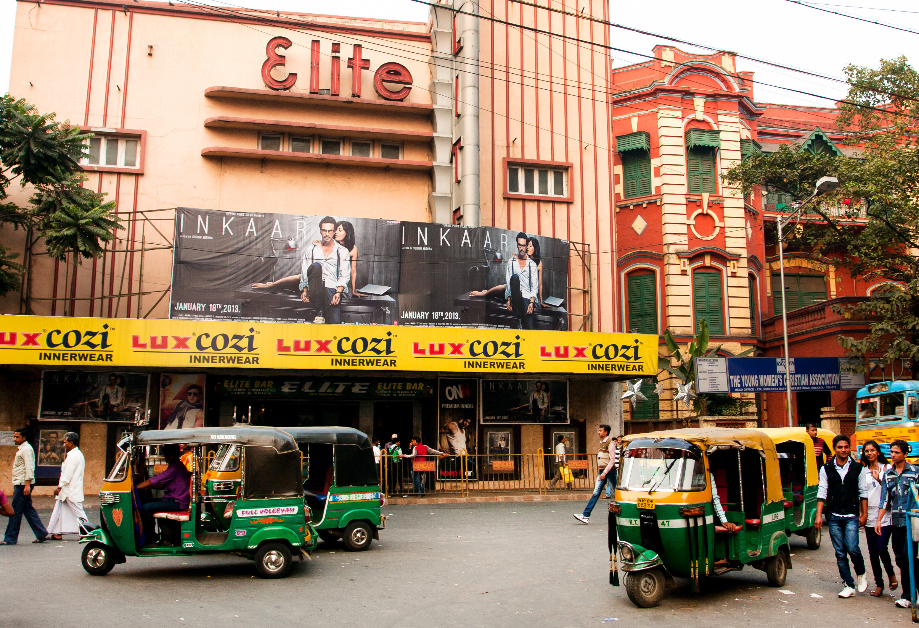 Straatbeeld Jaipur bioscoop