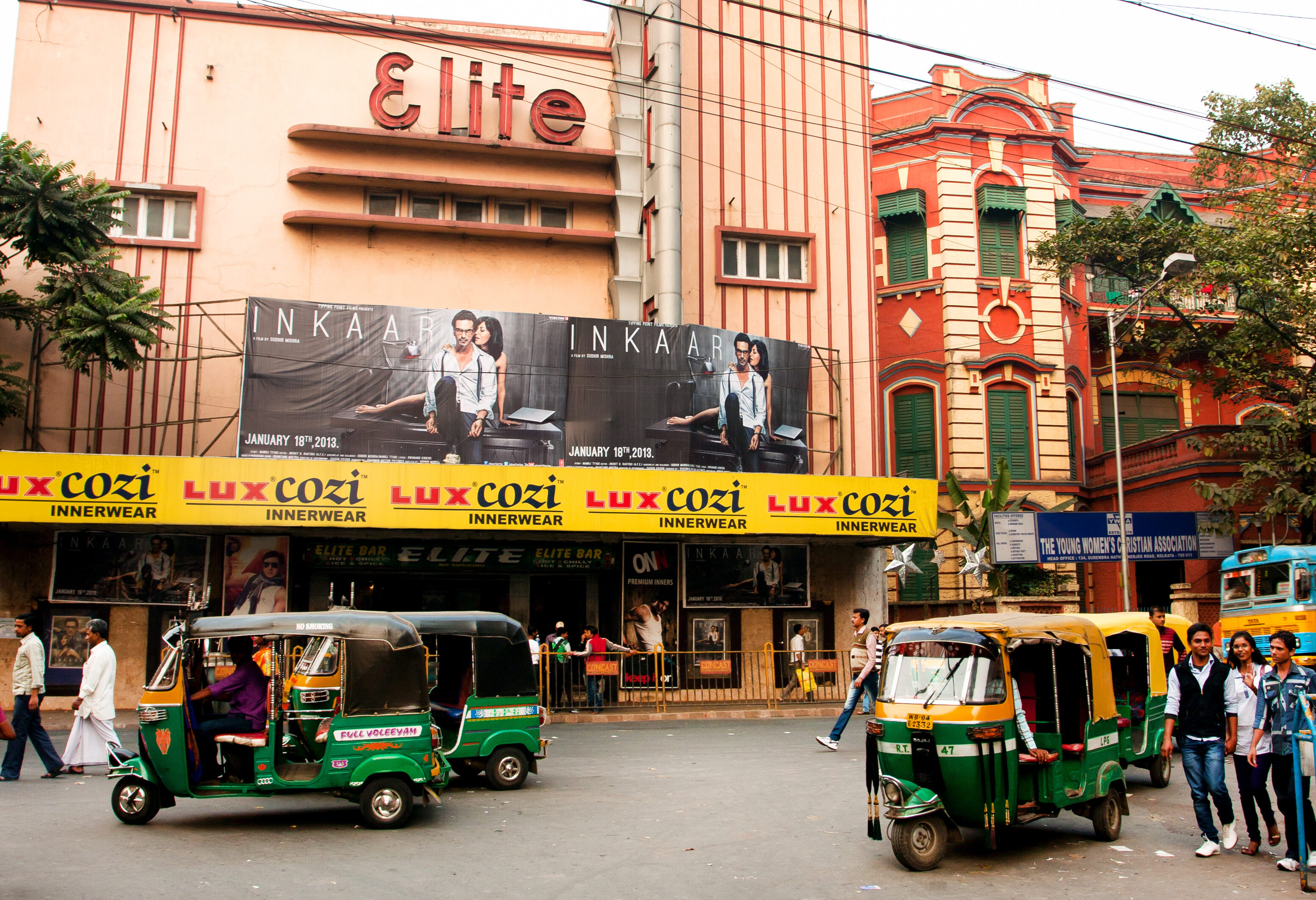 Straatbeeld Jaipur bioscoop
