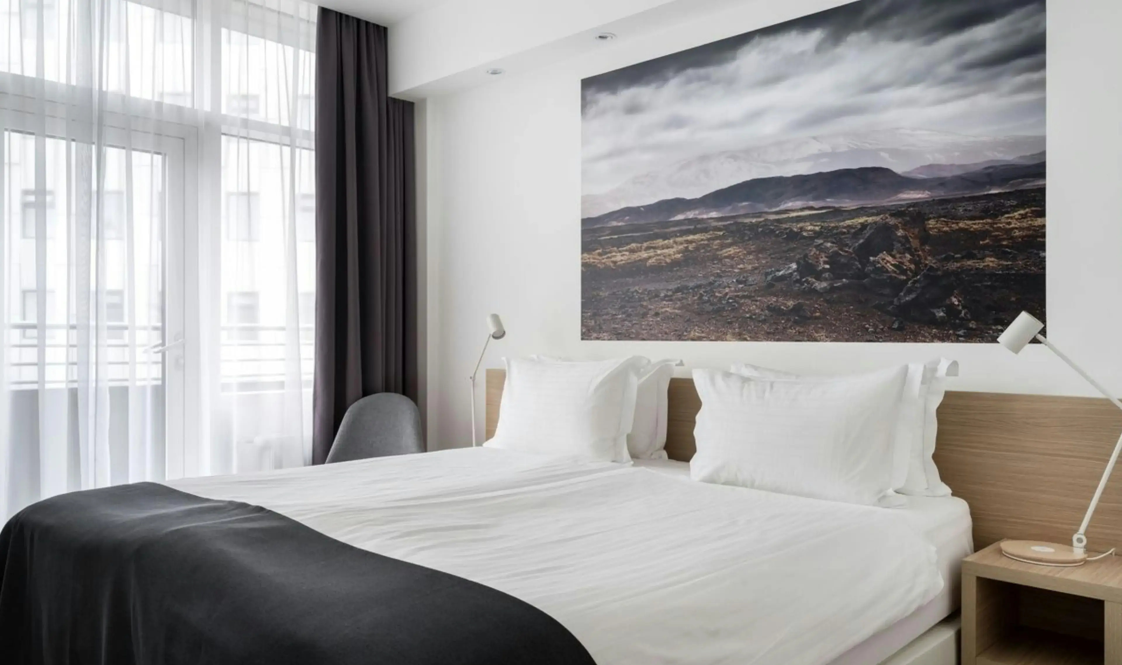 IJsland Reykjavik Storm Hotel Standaard Kamer met balkon