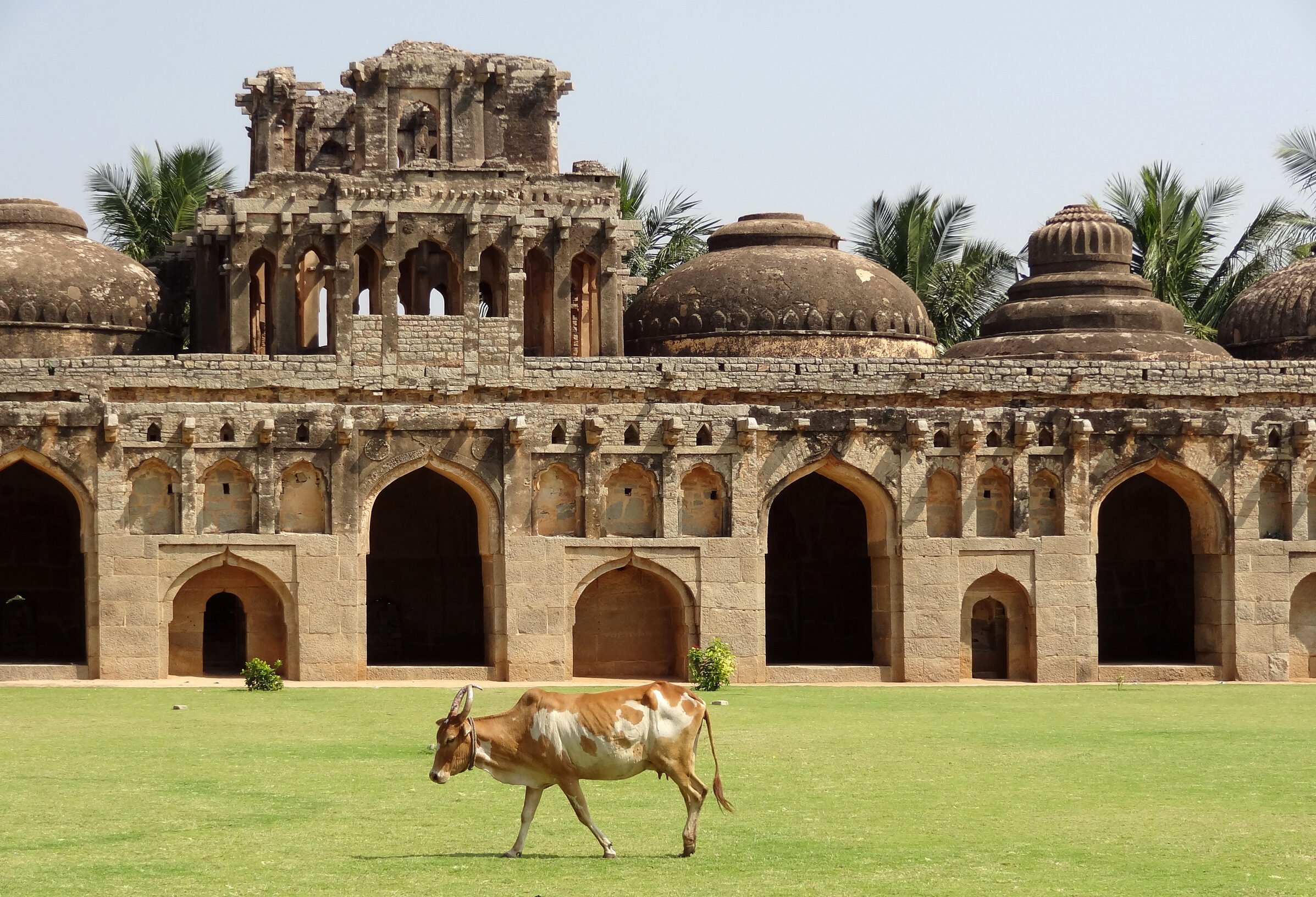 Hampi Karnataka olifantenstallen