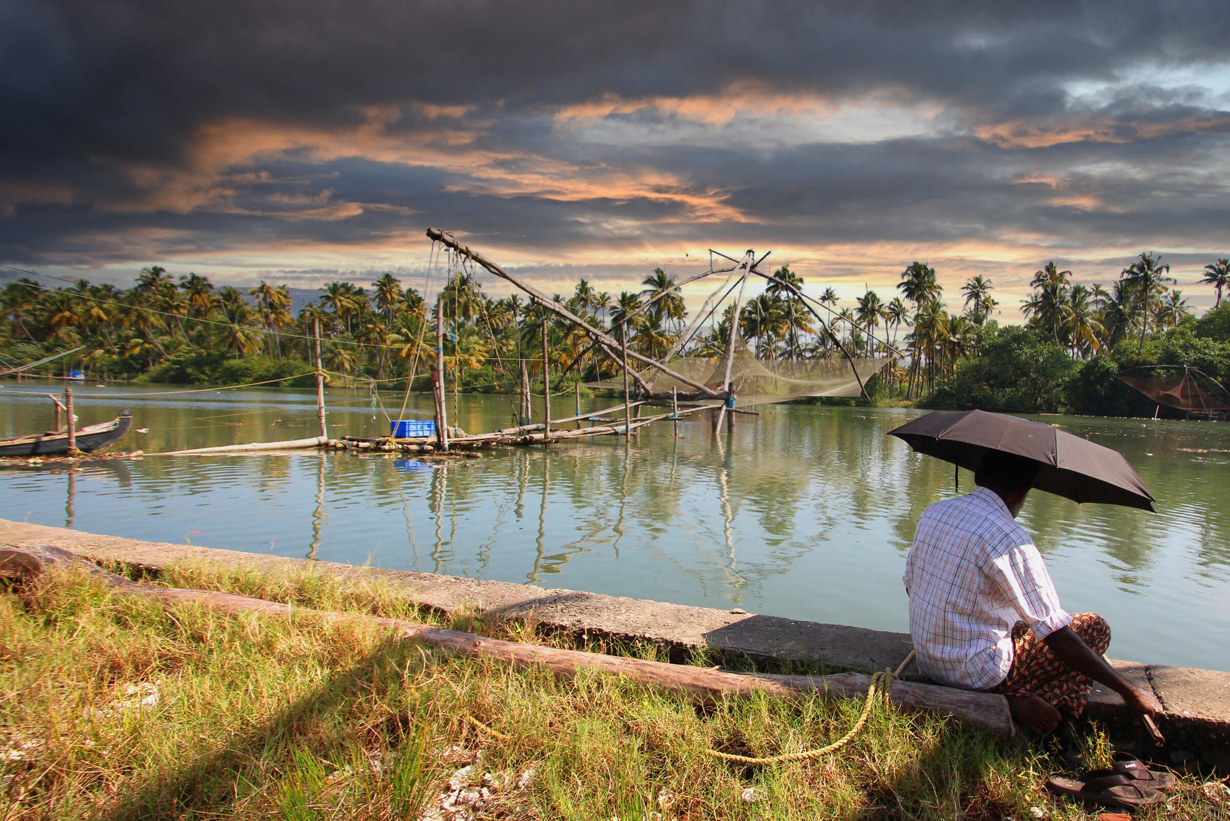 Chinese vissersnetten bij Cochin