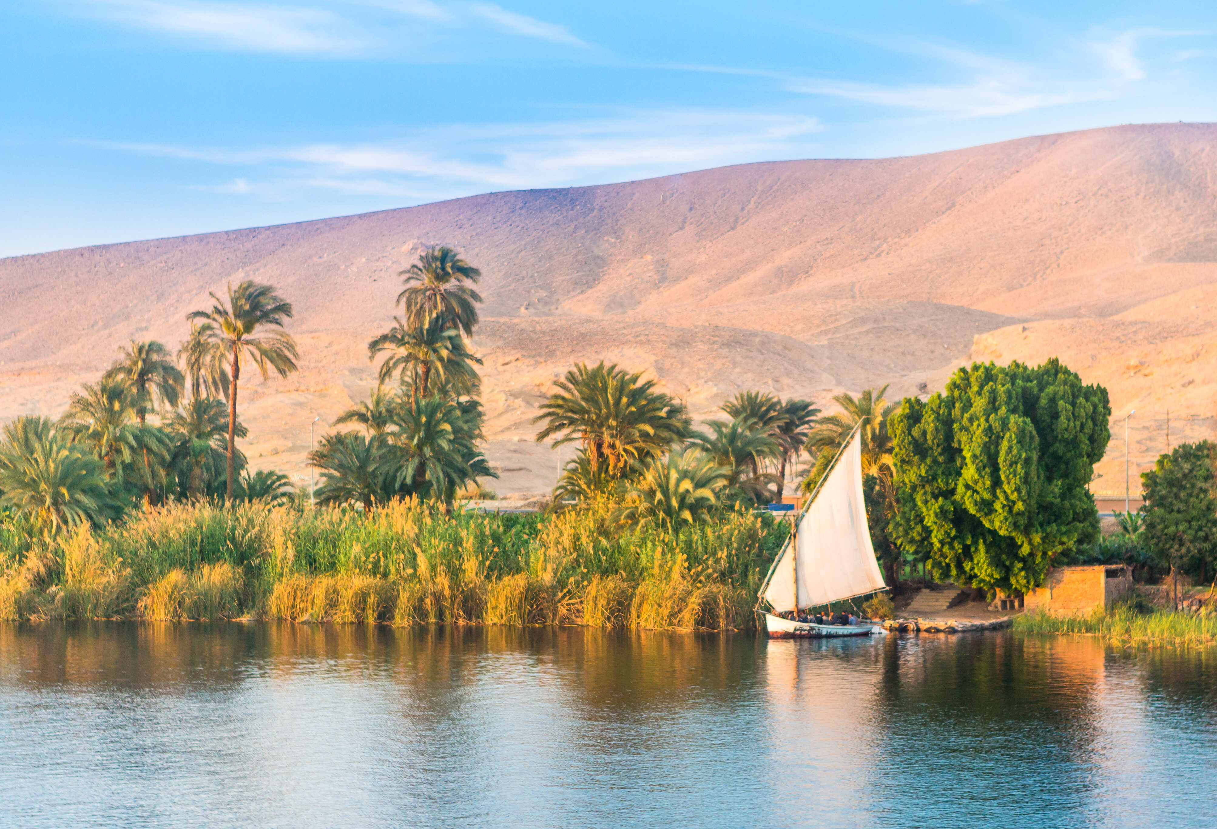 Uitzicht tijdens Nijlcruise